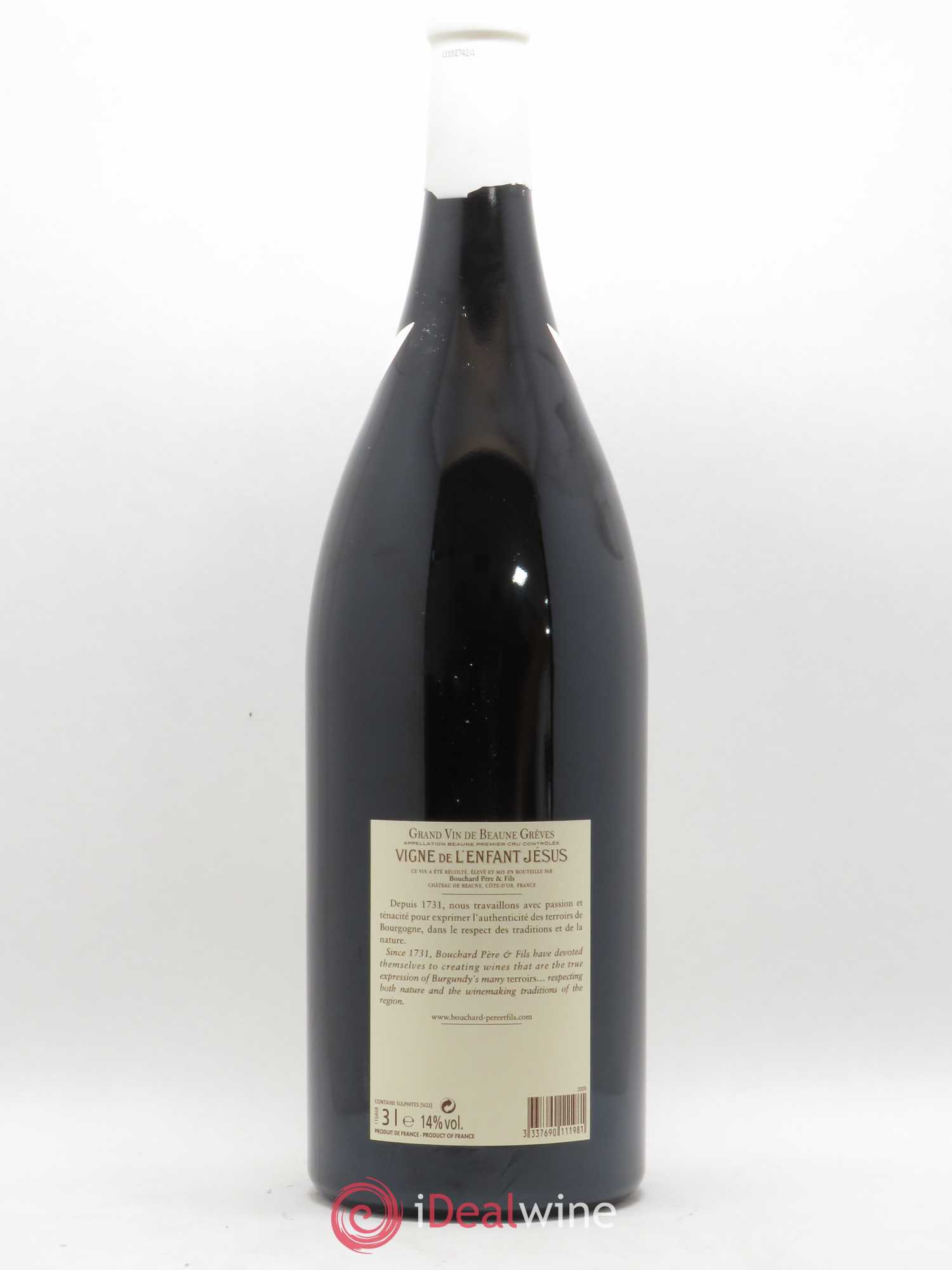 Beaune 1er Cru Grèves - Vigne de l'Enfant Jésus Bouchard Père & Fils 2009 - Lot de 1 double magnum - 1