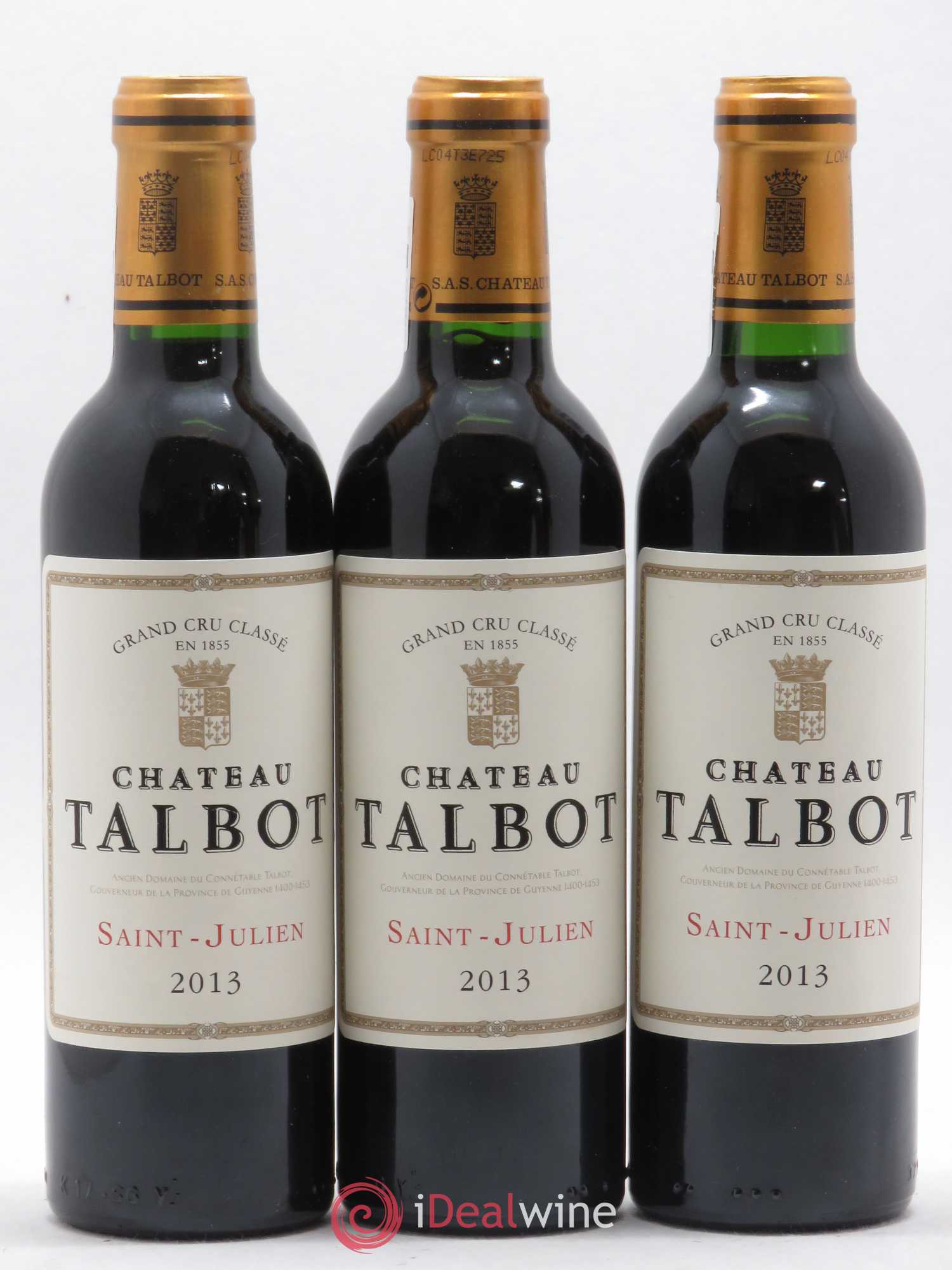 Château Talbot 4ème Grand Cru Classé 2013 - Lot de 12 demi bouteilles - 3