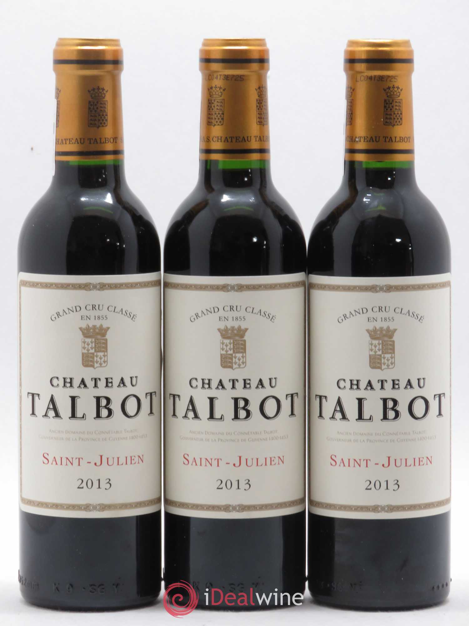 Château Talbot 4ème Grand Cru Classé 2013 - Lot de 12 demi bouteilles - 1