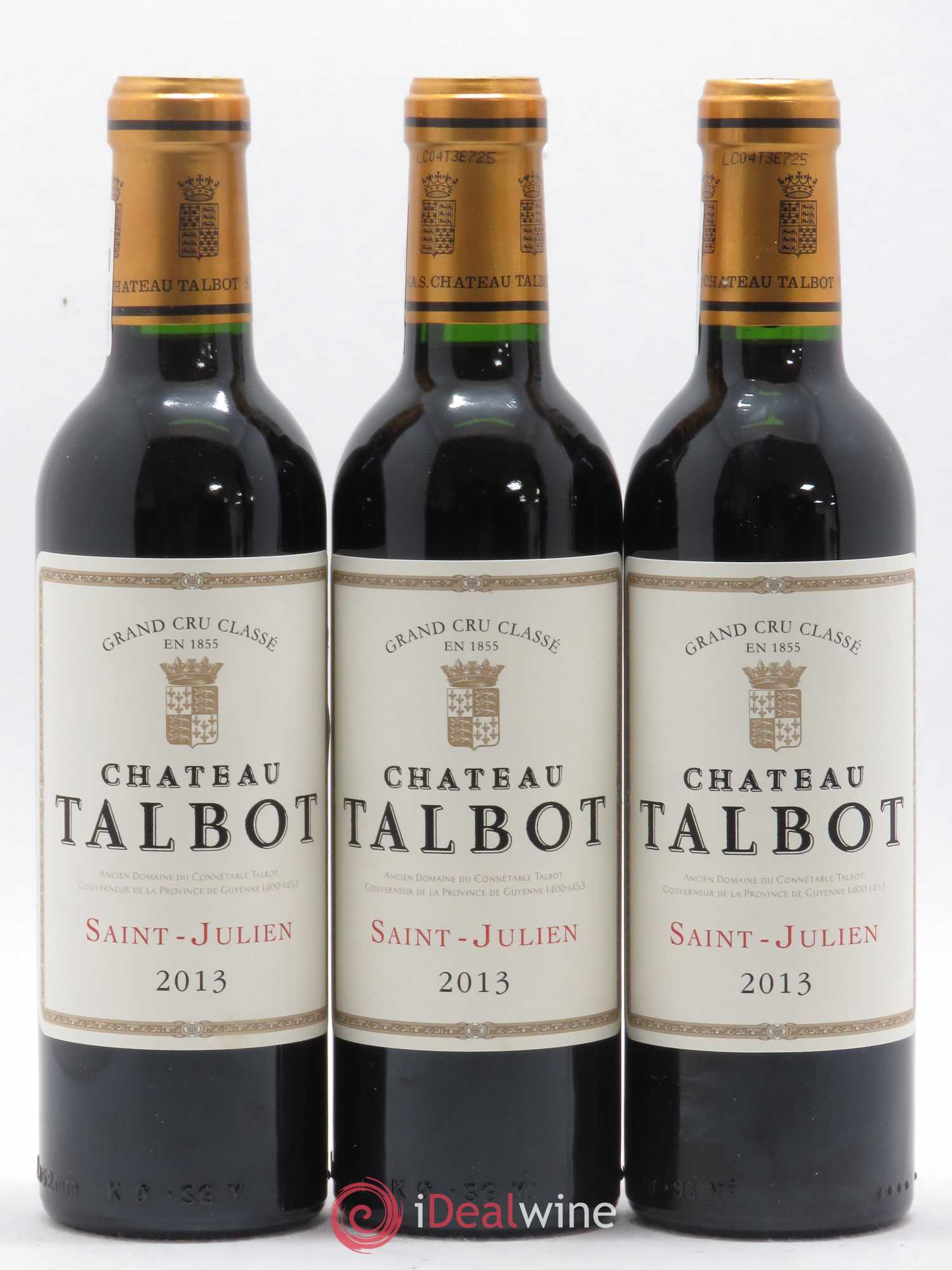 Château Talbot 4ème Grand Cru Classé 2013 - Lot de 12 demi bouteilles - 2