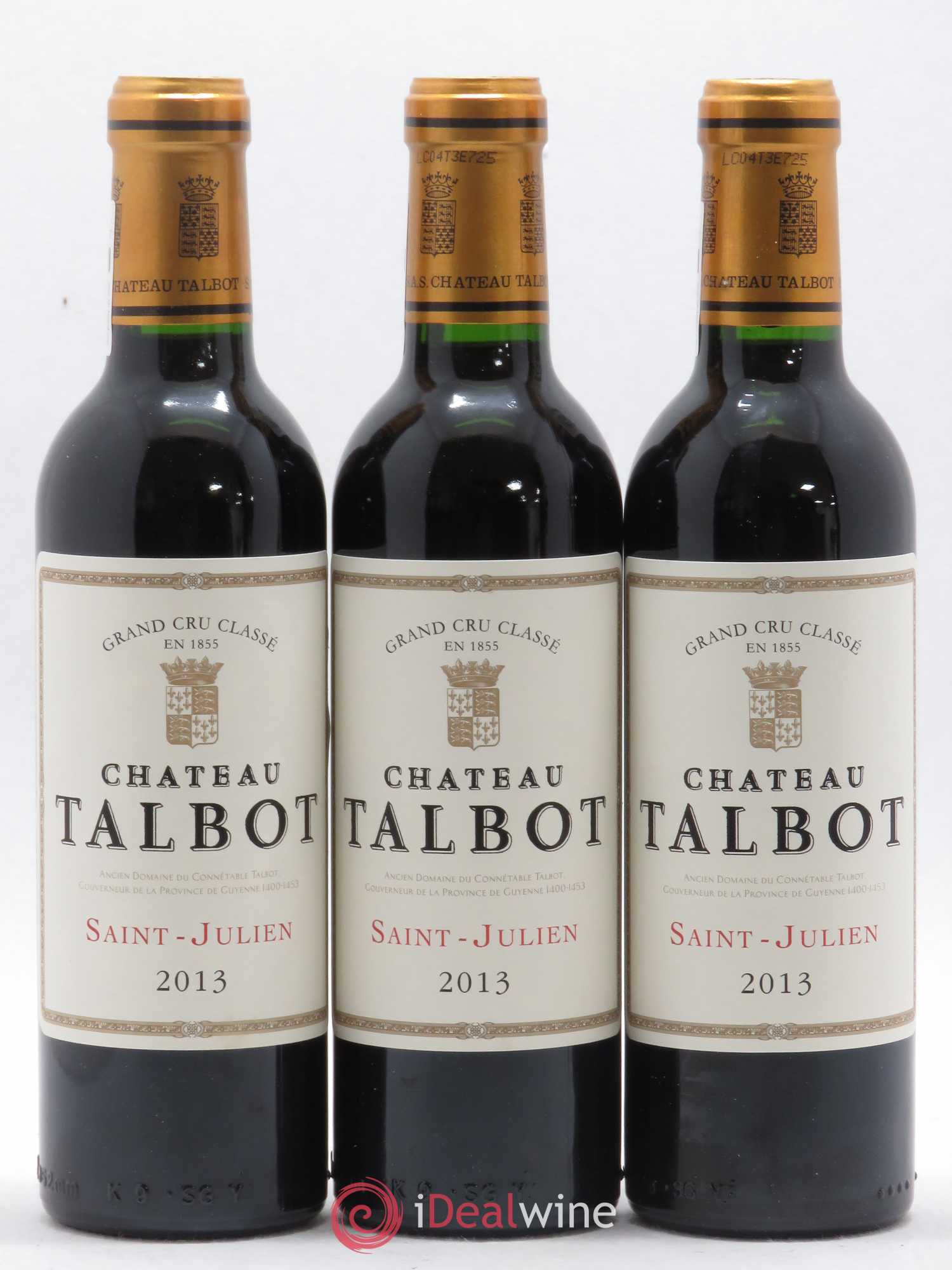 Château Talbot 4ème Grand Cru Classé 2013 - Lot de 12 demi bouteilles - 4