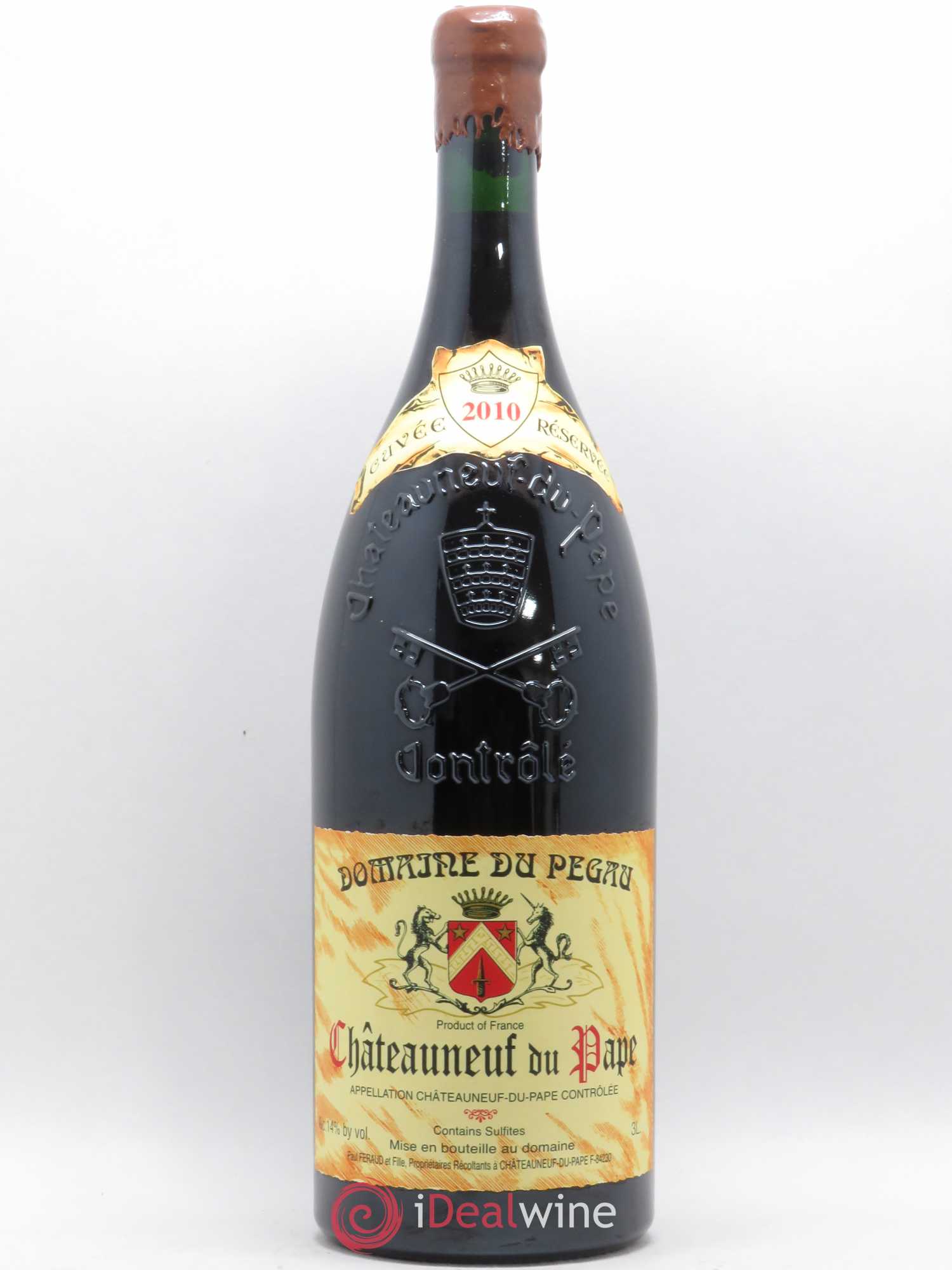 Châteauneuf-du-Pape Domaine du Pégau Cuvée Réservée Paul et Laurence Féraud 2010 - Lot de 1 double magnum - 0