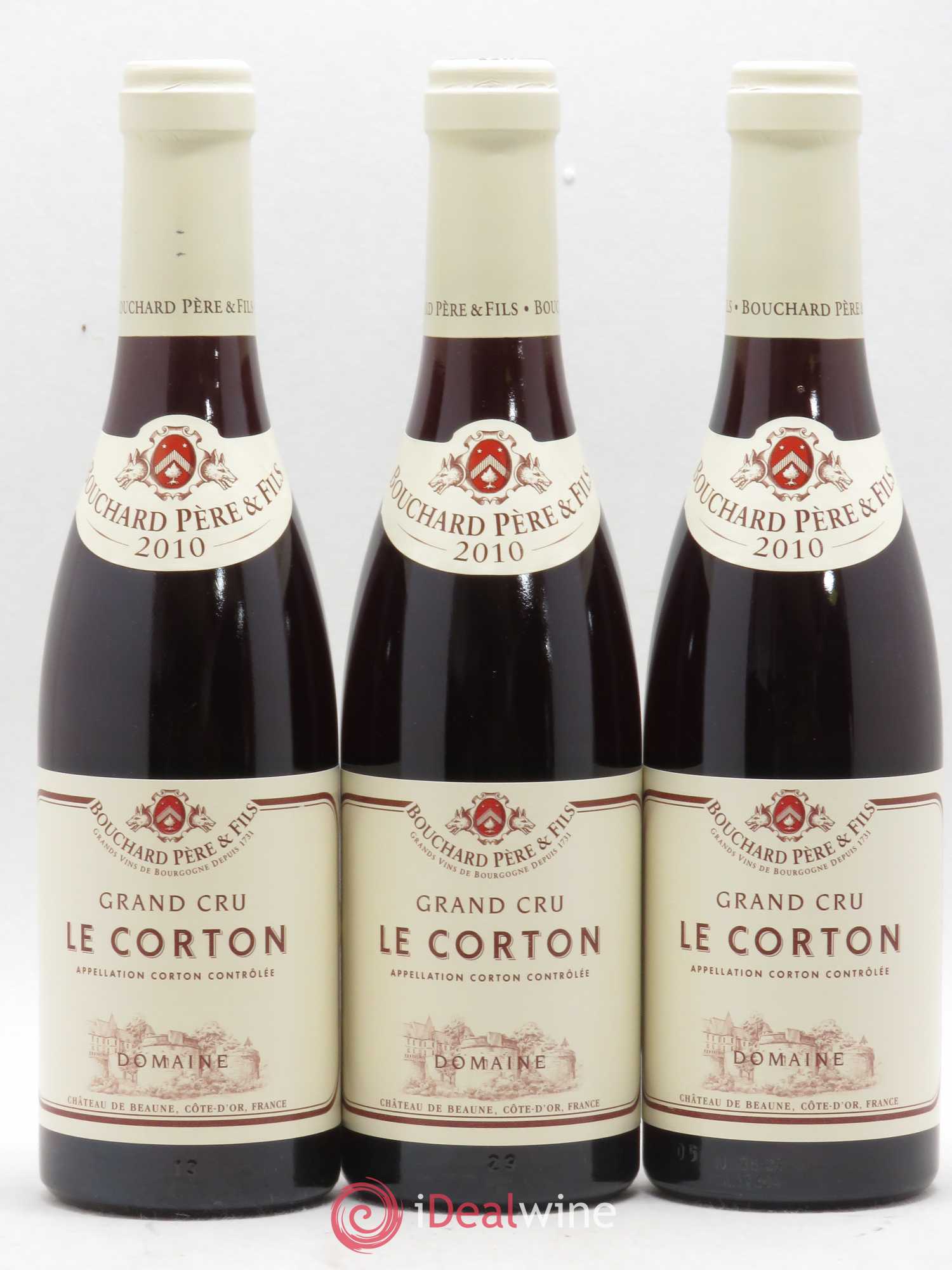 Corton Grand Cru Le Corton Bouchard Père & Fils 2010 - Lot de 3 demi bouteilles - 0