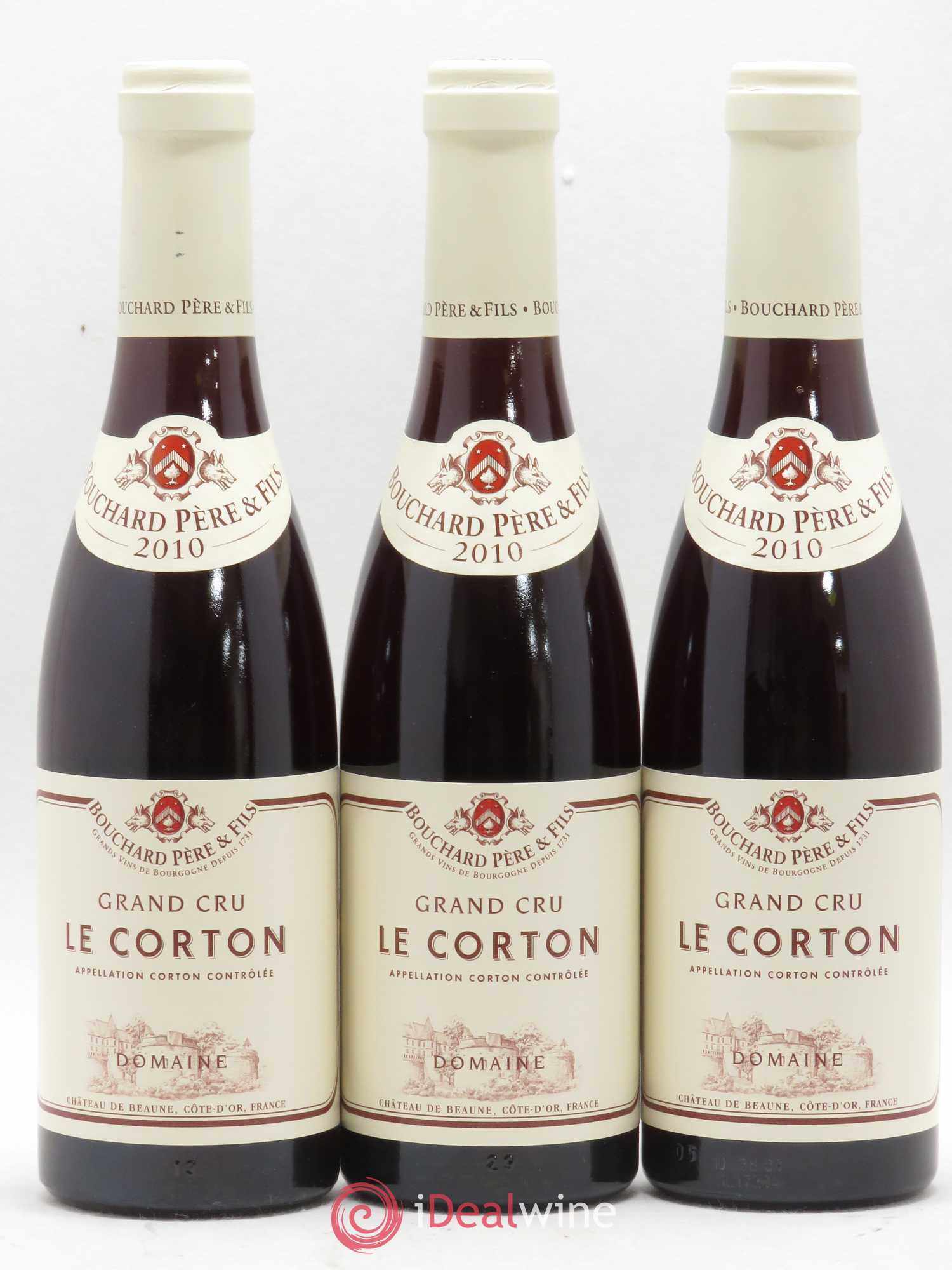 Corton Grand Cru Le Corton Bouchard Père & Fils 2010 - Lot de 3 demi bouteilles - 0