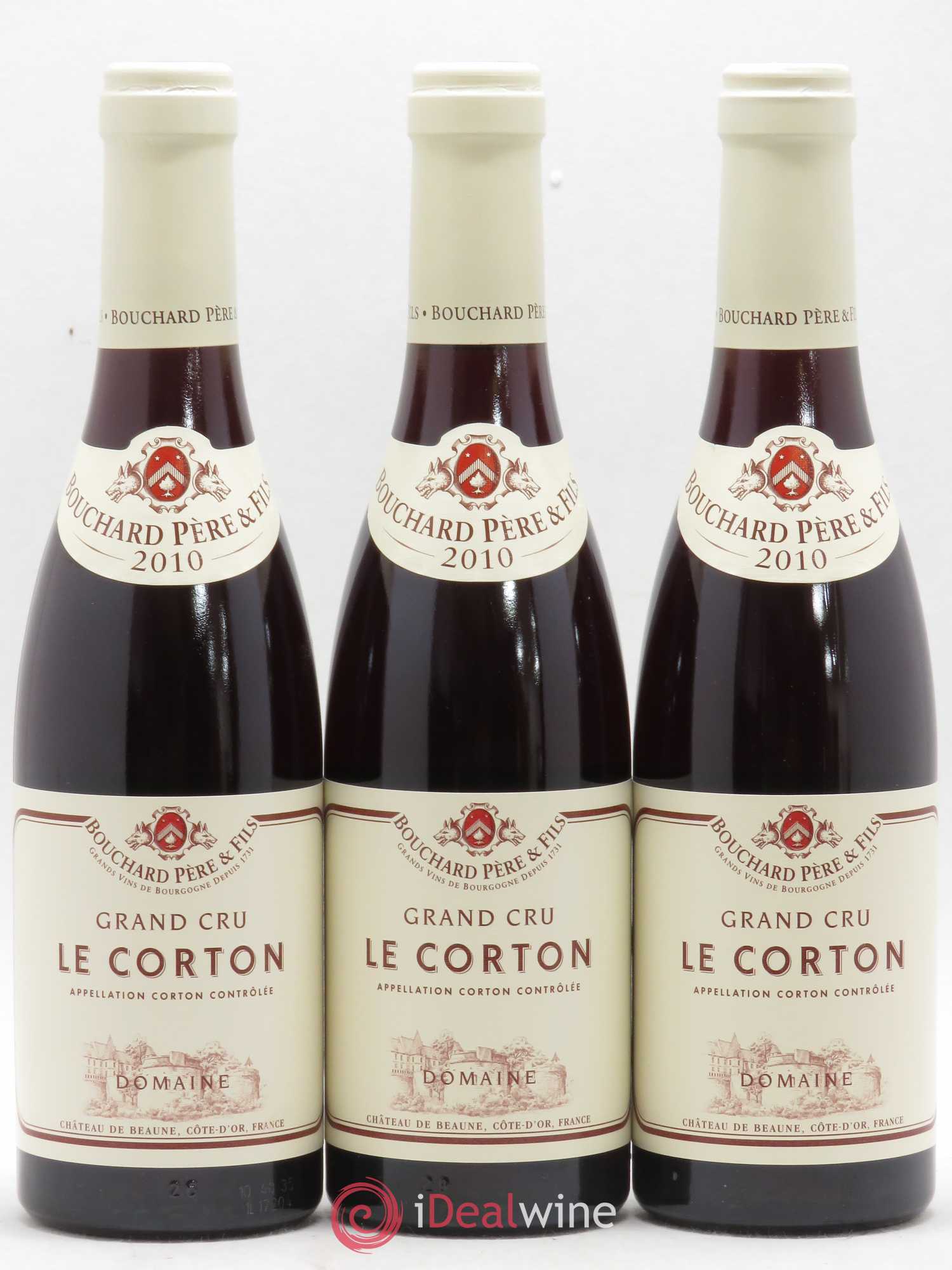 Corton Grand Cru Le Corton Bouchard Père & Fils 2010 - Lot de 3 demi bouteilles - 0