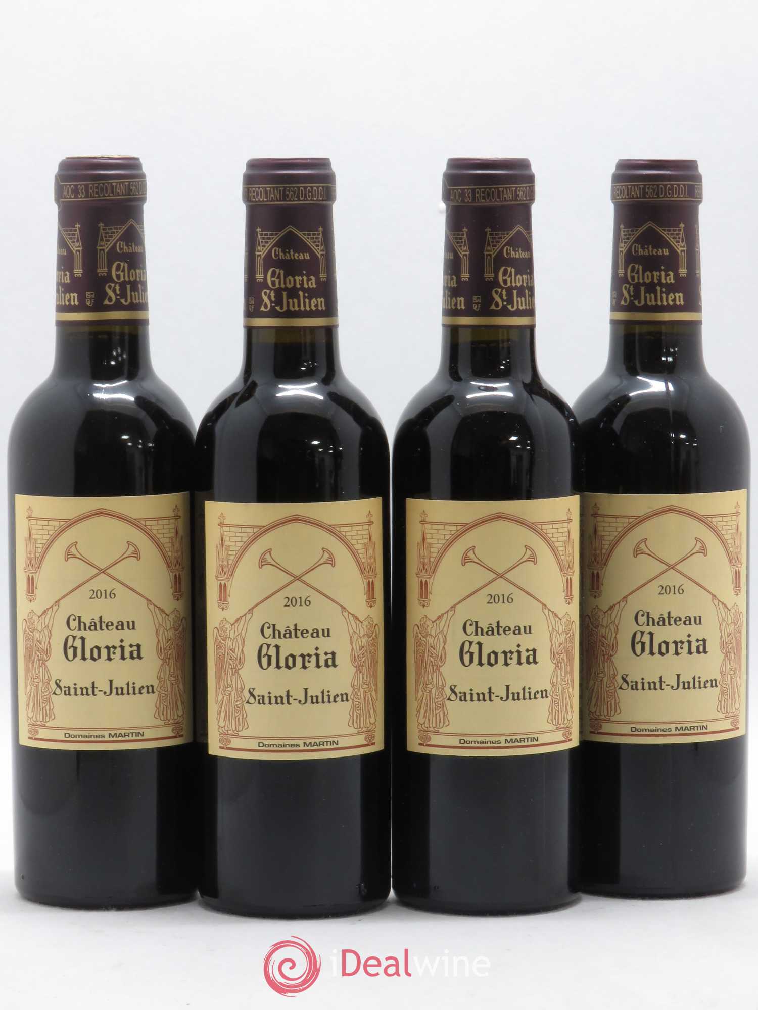Château Gloria 2016 - Lot de 4 demi bouteilles - 0