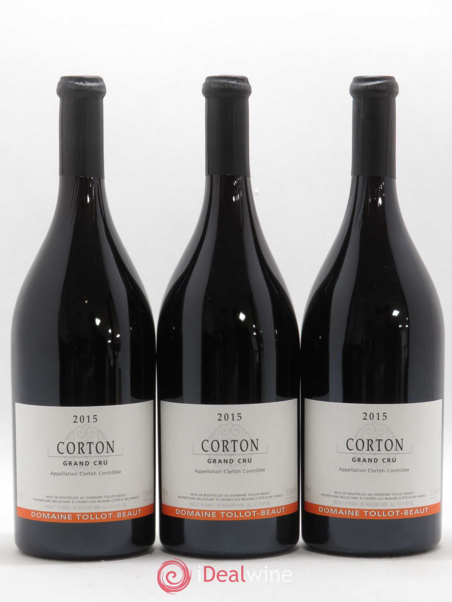 Corton Grand Cru Tollot Beaut (Domaine) 2015 - Lot de 3 bouteilles - 0