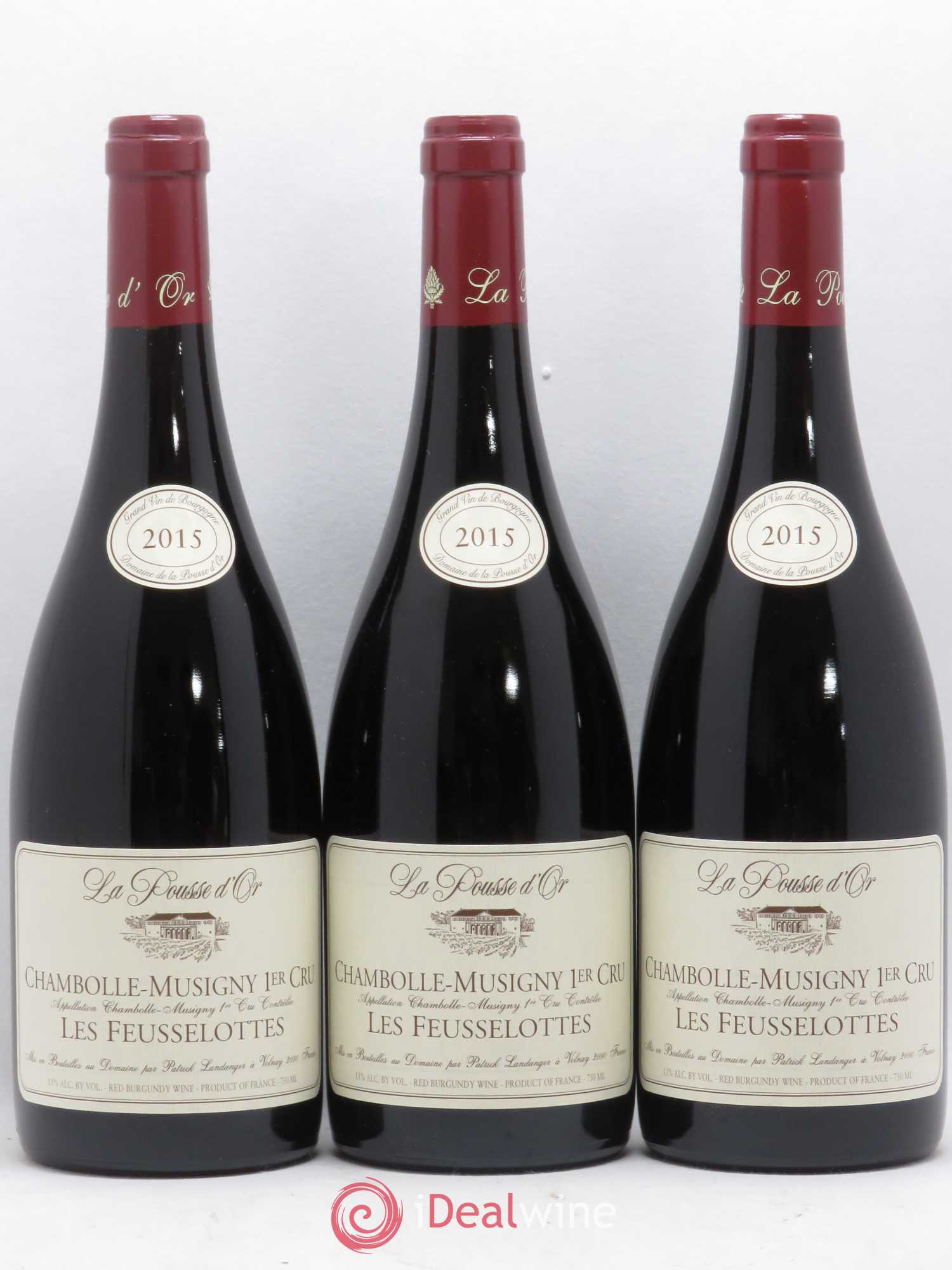 Chambolle-Musigny 1er Cru Les Feusselottes La Pousse d'Or (Domaine de) 2015 - Lot de 3 bouteilles - 0