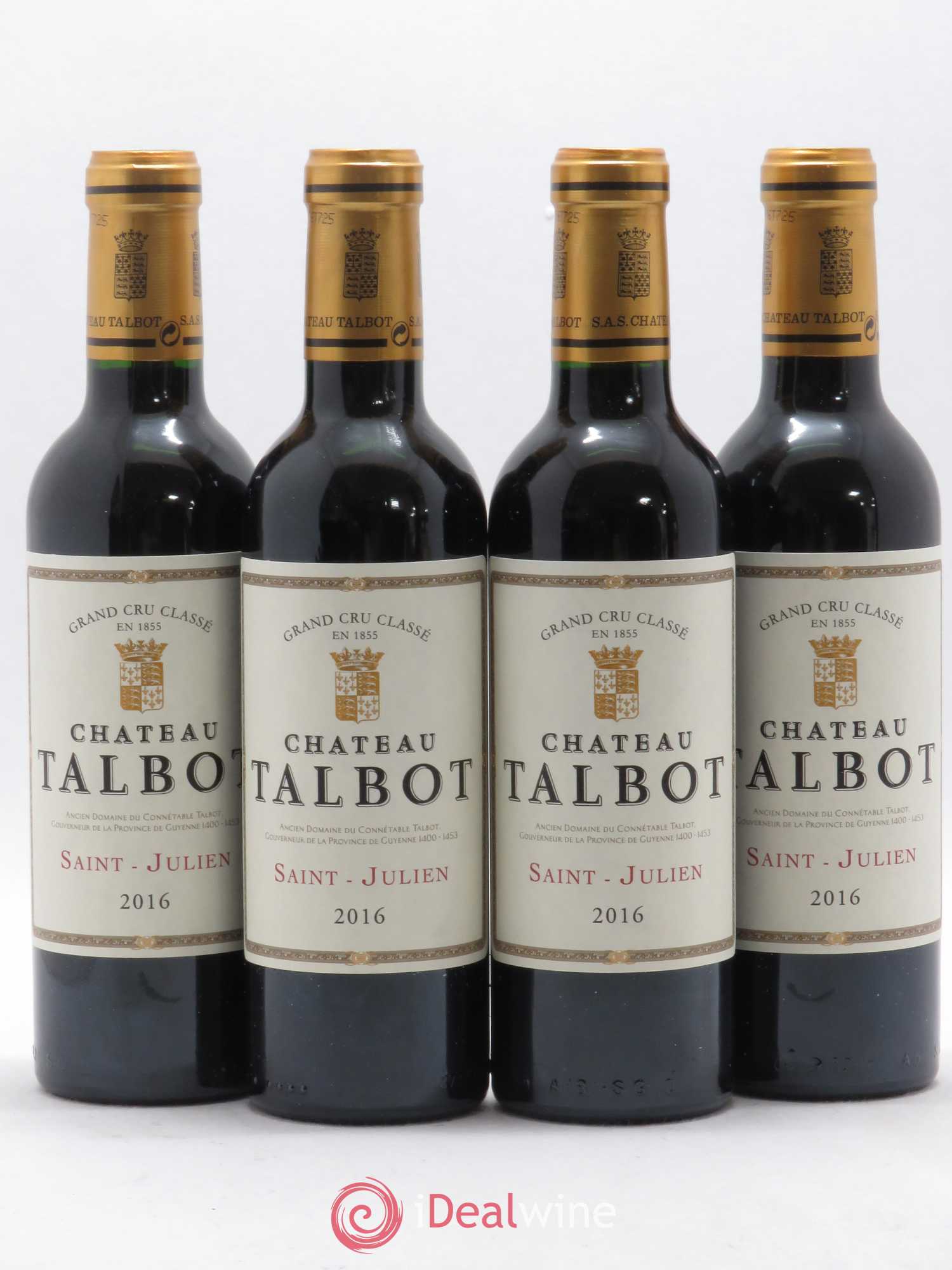 Château Talbot 4ème Grand Cru Classé 2016 - Lot of 24 half-bottles - 1