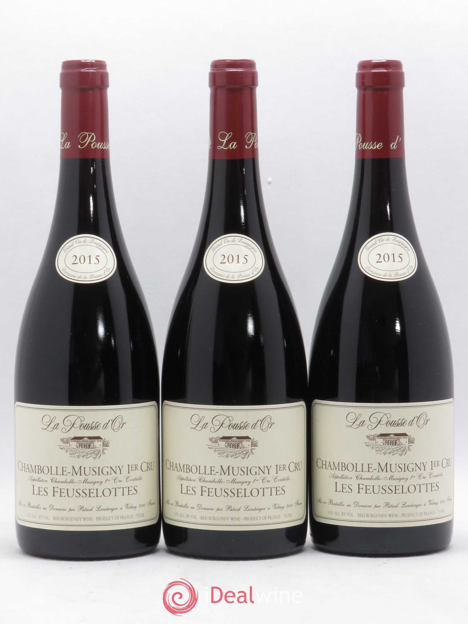 Chambolle-Musigny 1er Cru Les Feusselottes La Pousse d'Or (Domaine de) 2015 - Lot de 3 bouteilles - 0
