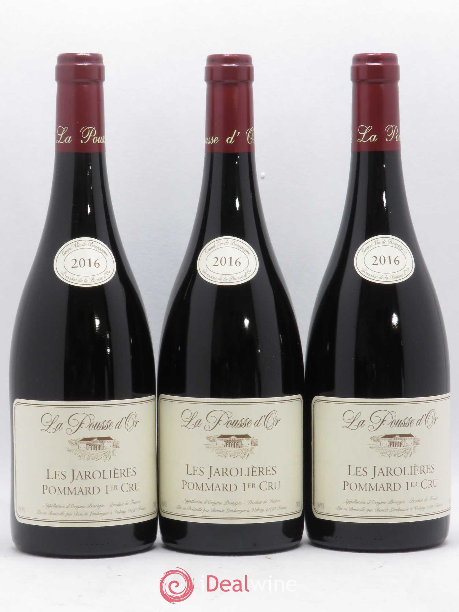 Pommard 1er Cru Les Jarollières La Pousse d'Or (Domaine de) 2016 - Lot de 3 bouteilles - 0