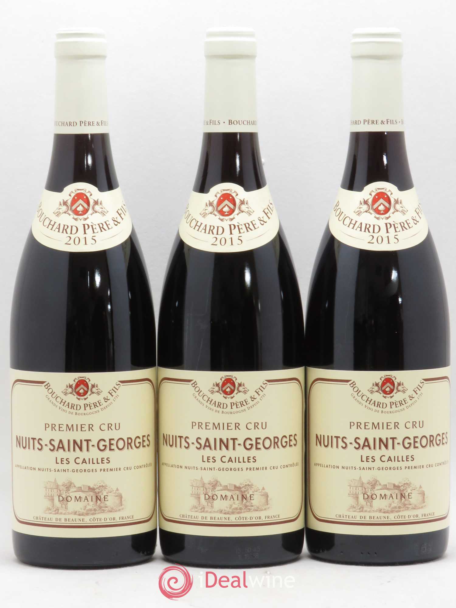 Nuits-Saint-Georges 1er Cru Les Cailles Bouchard Père & Fils 2015 - Lot de 3 bouteilles - 0