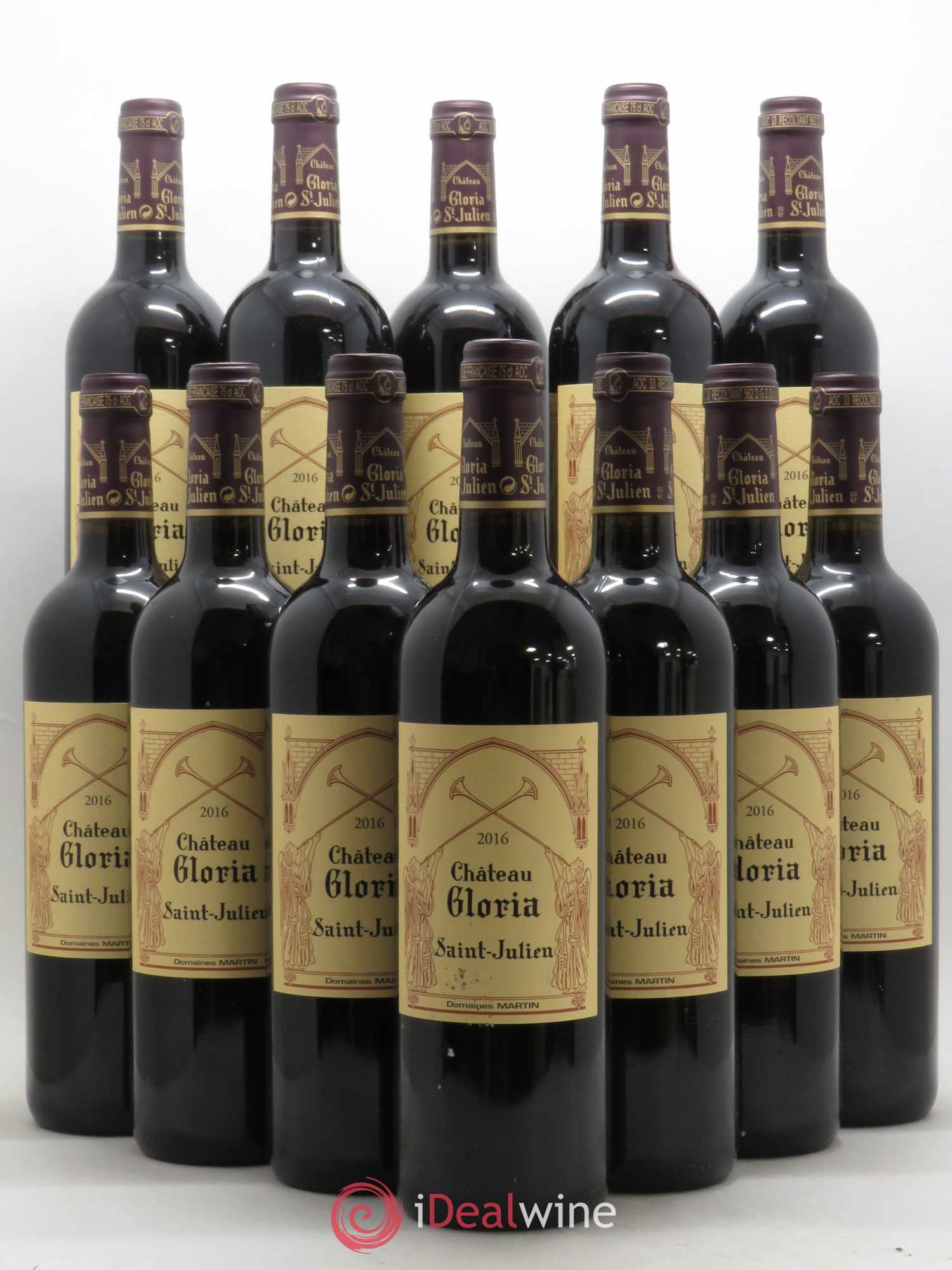 Château Gloria 2016 - Lot de 12 bouteilles - 0