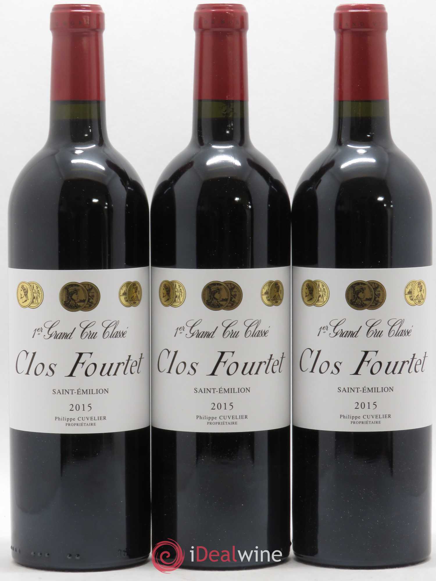 Clos Fourtet 1er Grand Cru Classé B 2015 - Lot de 12 bouteilles - 1