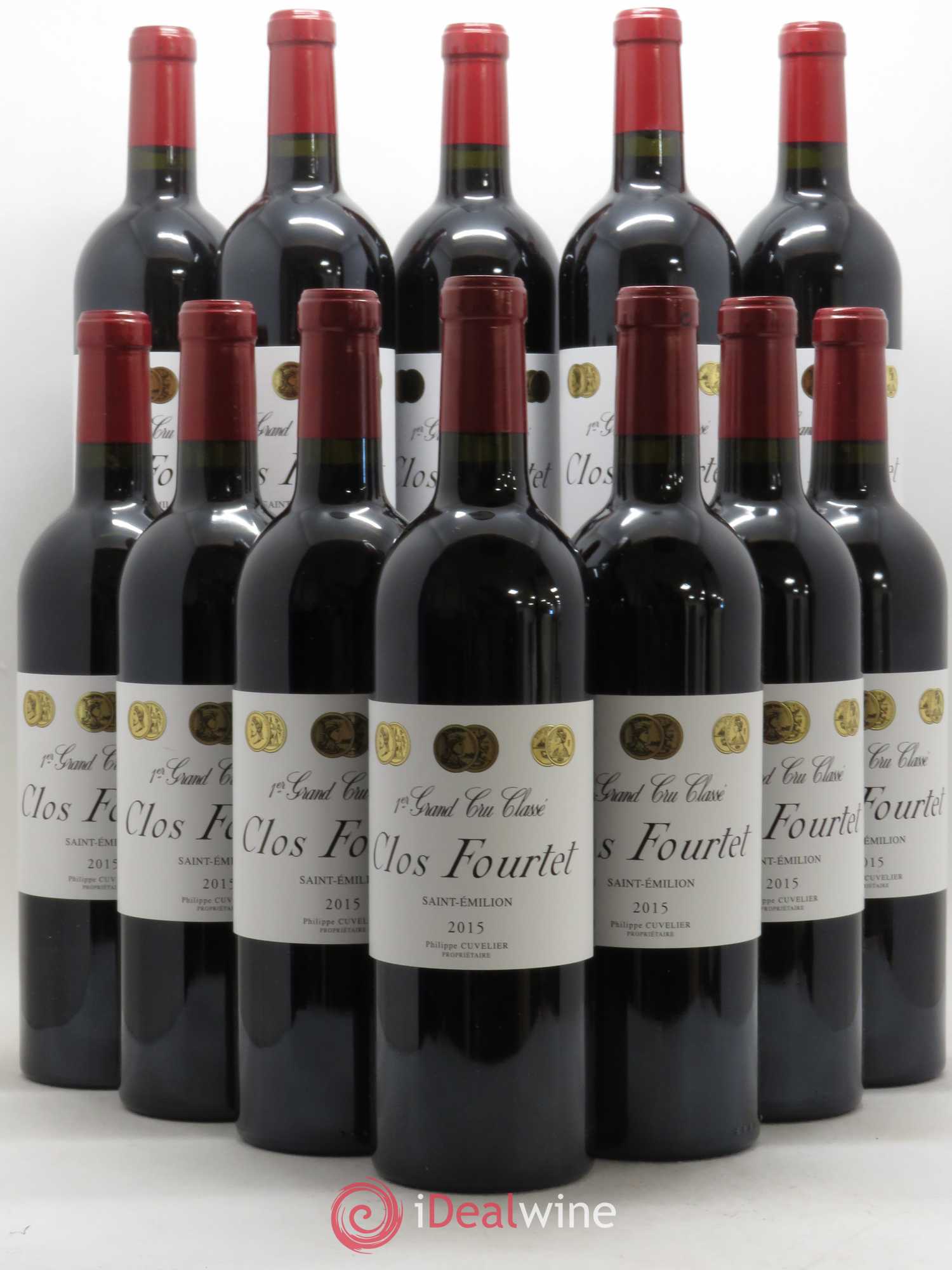 Clos Fourtet 1er Grand Cru Classé B 2015 - Lot de 12 bouteilles - 0