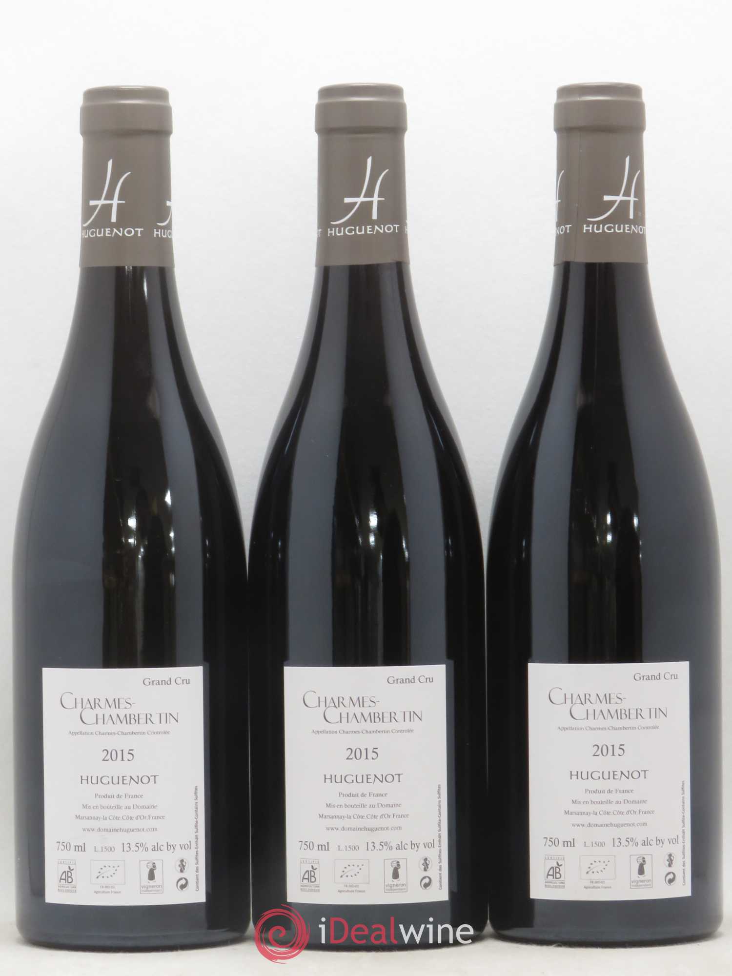 Charmes-Chambertin Grand Cru Huguenot 2015 - Lot de 3 bouteilles - 1