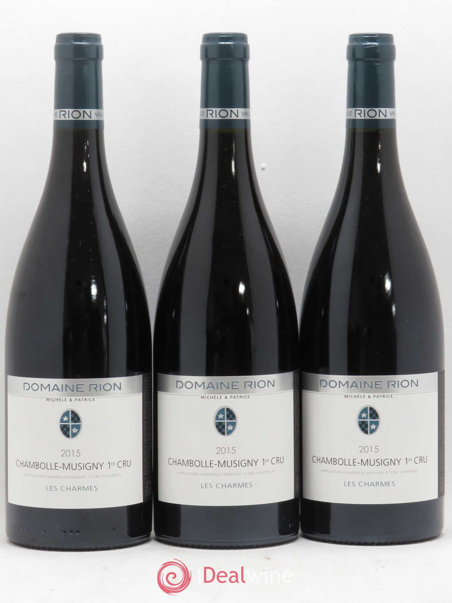 Chambolle-Musigny 1er Cru Les Charmes Michele & Patrice Rion 2015 - Lot de 3 bouteilles - 0