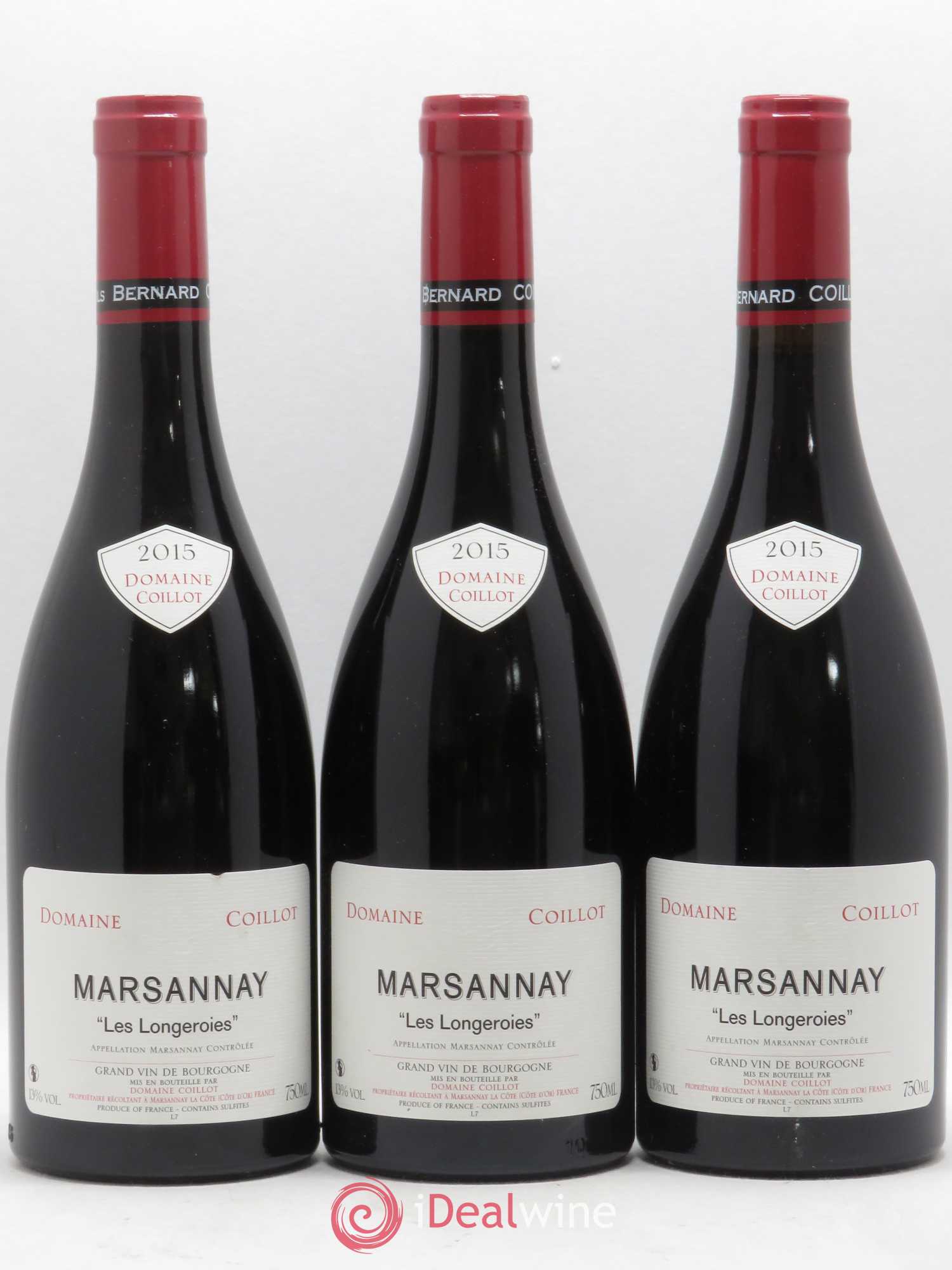 Marsannay Longeroies Coillot 2015 - Posten von 3 Flaschen - 0
