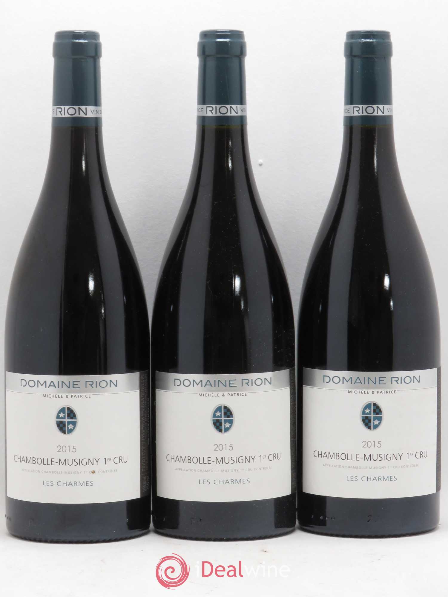Chambolle-Musigny 1er Cru Les Charmes Michele & Patrice Rion 2015 - Lot de 3 bouteilles - 0