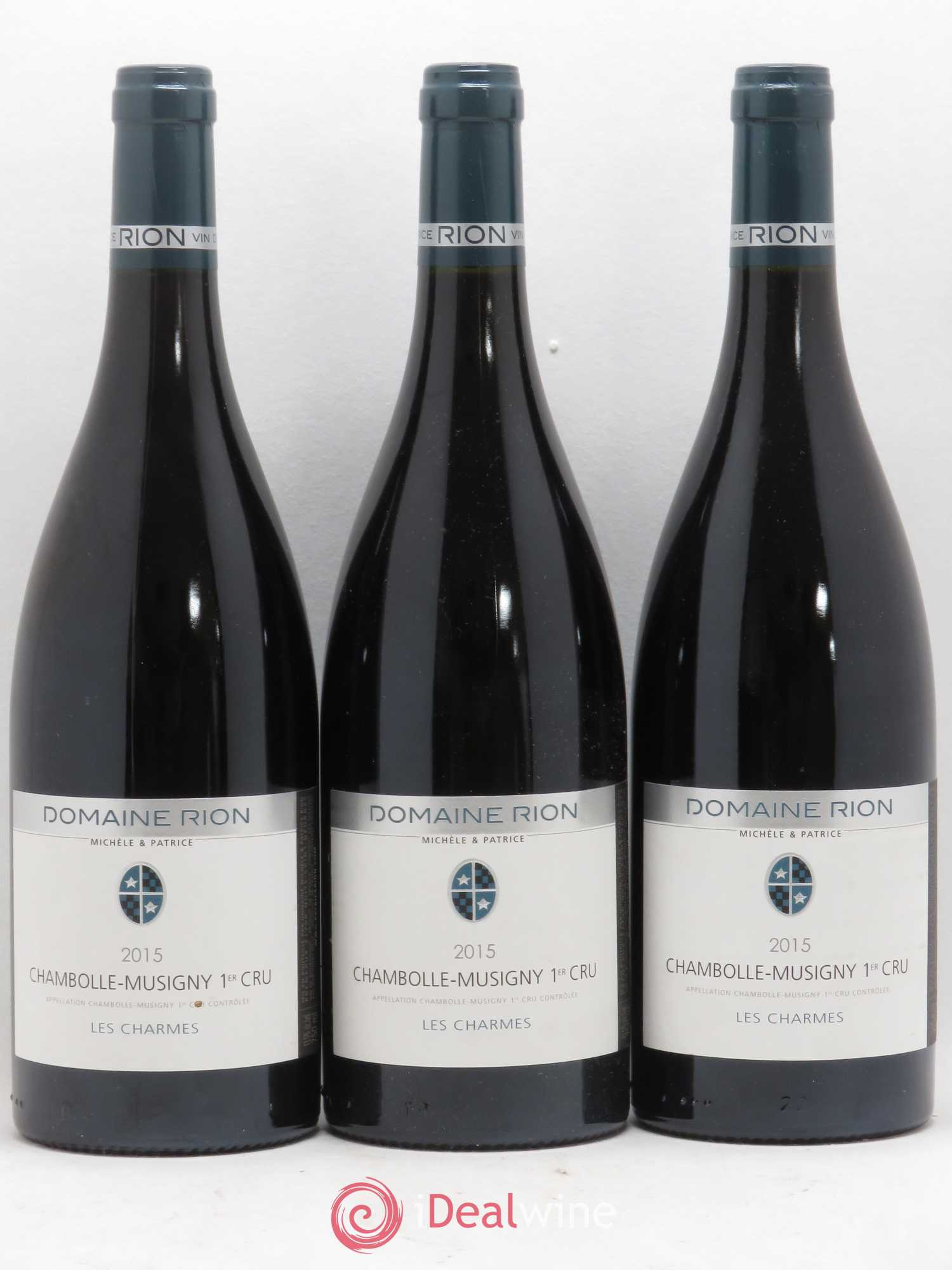 Chambolle-Musigny 1er Cru Les Charmes Michele & Patrice Rion 2015 - Lot de 3 bouteilles - 0