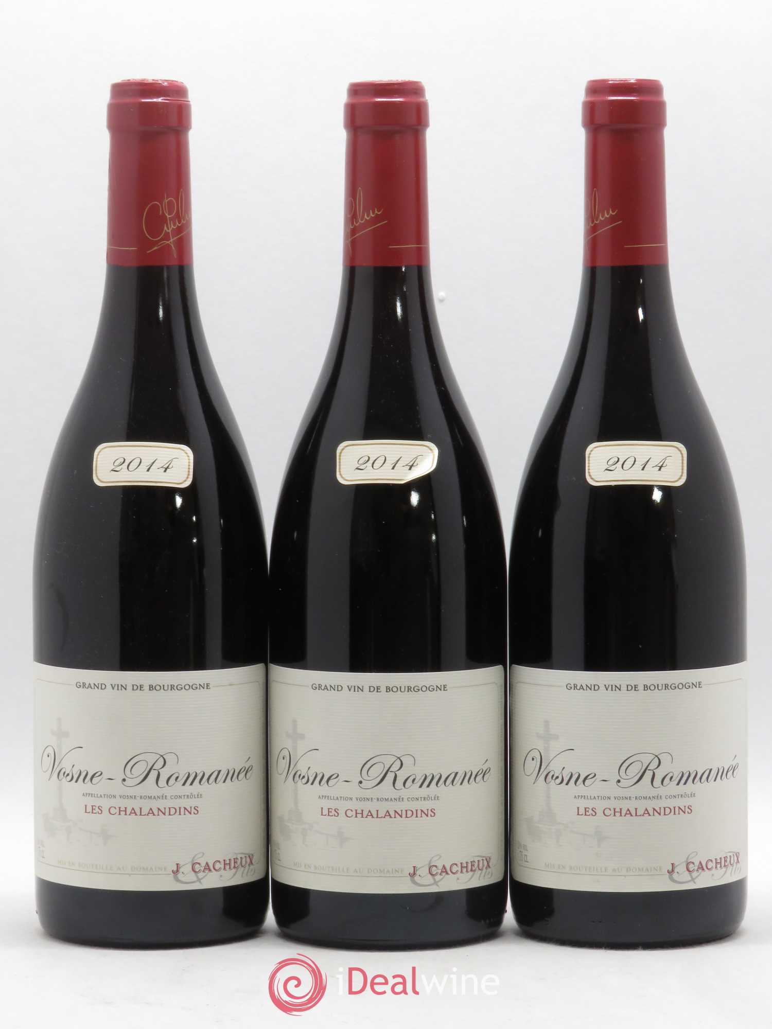 Vosne-Romanée Cacheaux les Chalandins 2014 - Posten von 3 Flaschen - 0