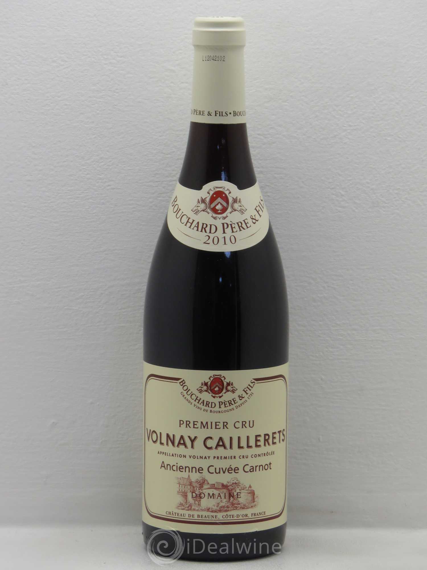 Volnay 1er Cru Caillerets - Ancienne Cuvée Carnot Bouchard Père & Fils 2010 - Lot de 1 bouteille - 0