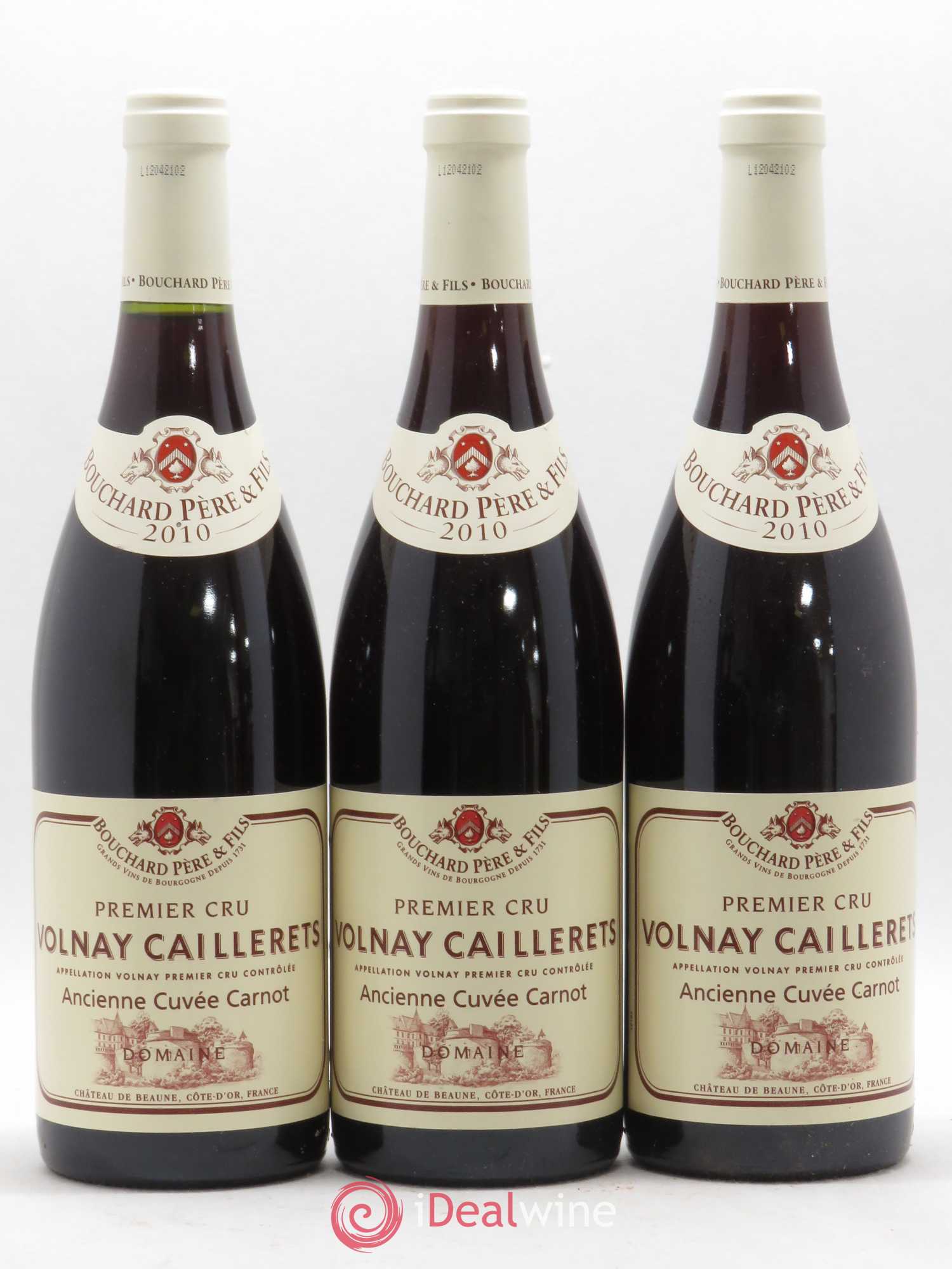 Volnay 1er Cru Caillerets - Ancienne Cuvée Carnot Bouchard Père & Fils 2010 - Lot de 6 bouteilles - 1