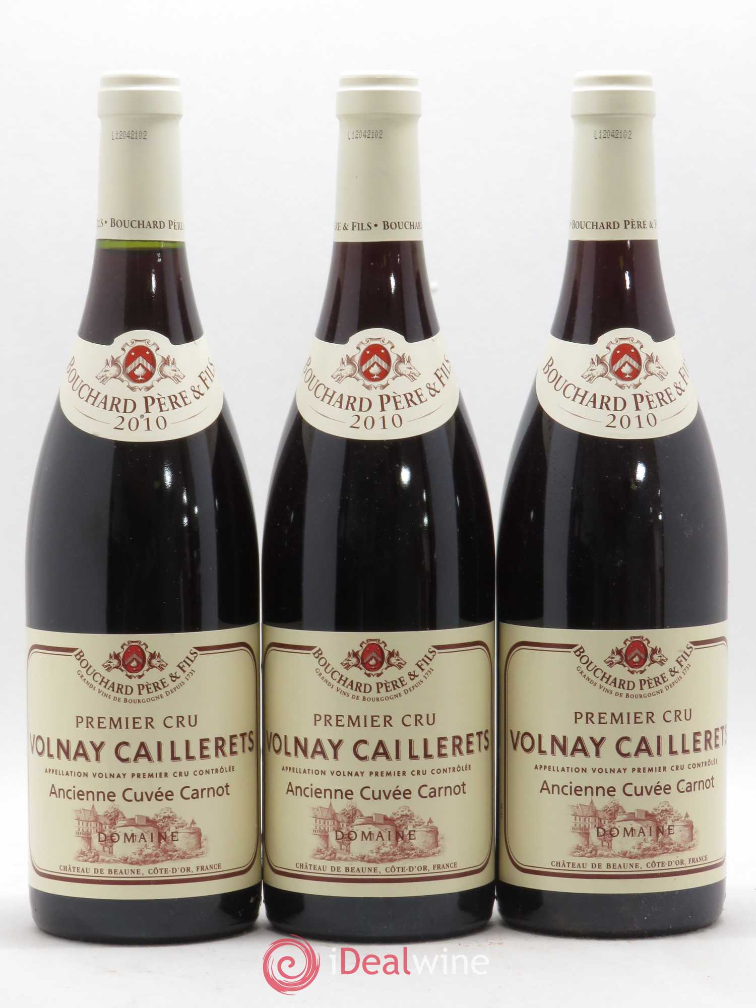 Volnay 1er Cru Caillerets - Ancienne Cuvée Carnot Bouchard Père & Fils 2010 - Lot de 6 bouteilles - 2