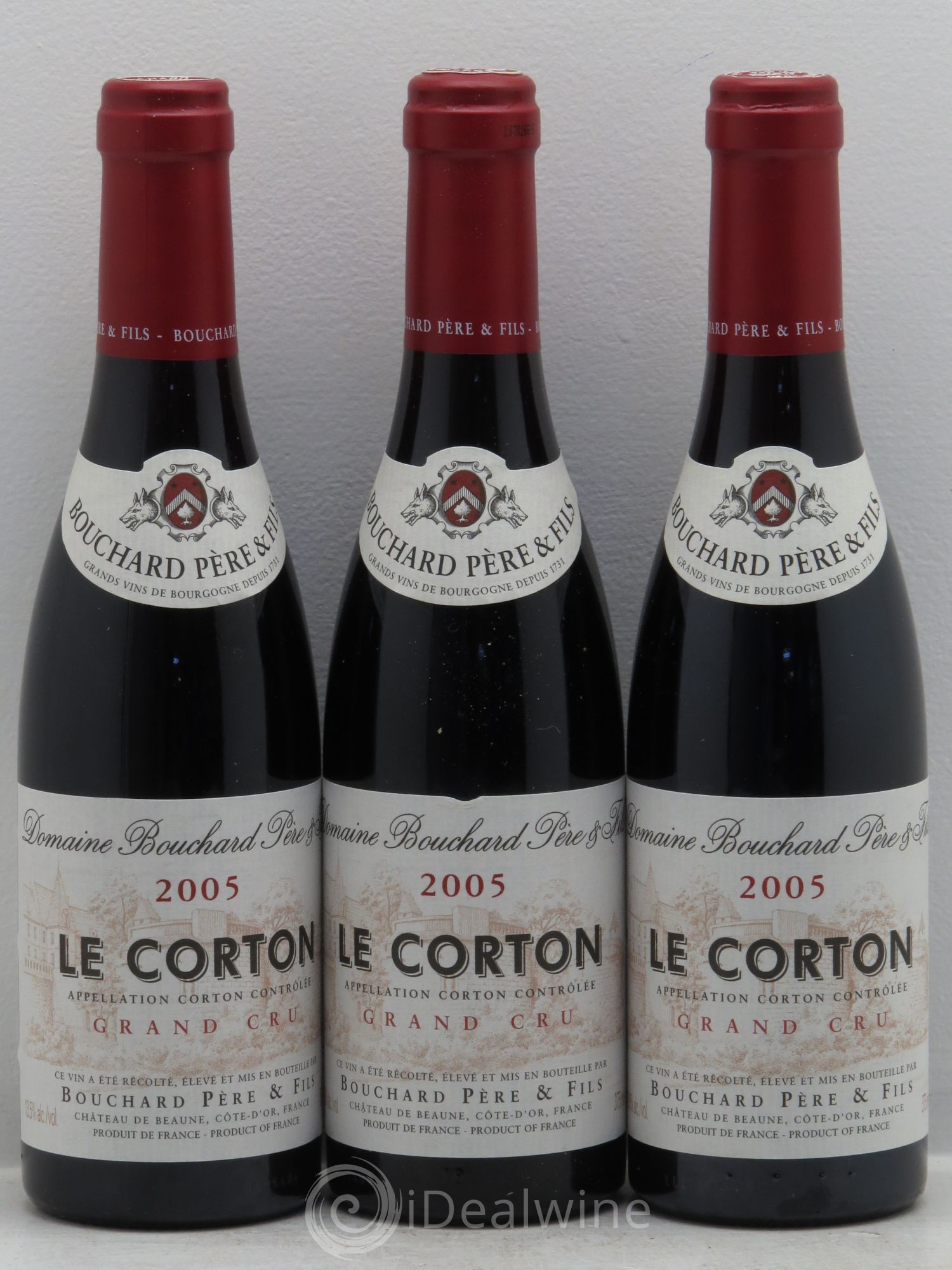Corton Grand Cru Le Corton Bouchard Père & Fils 2005 - Posten von 3 Demi-Flaschen - 0