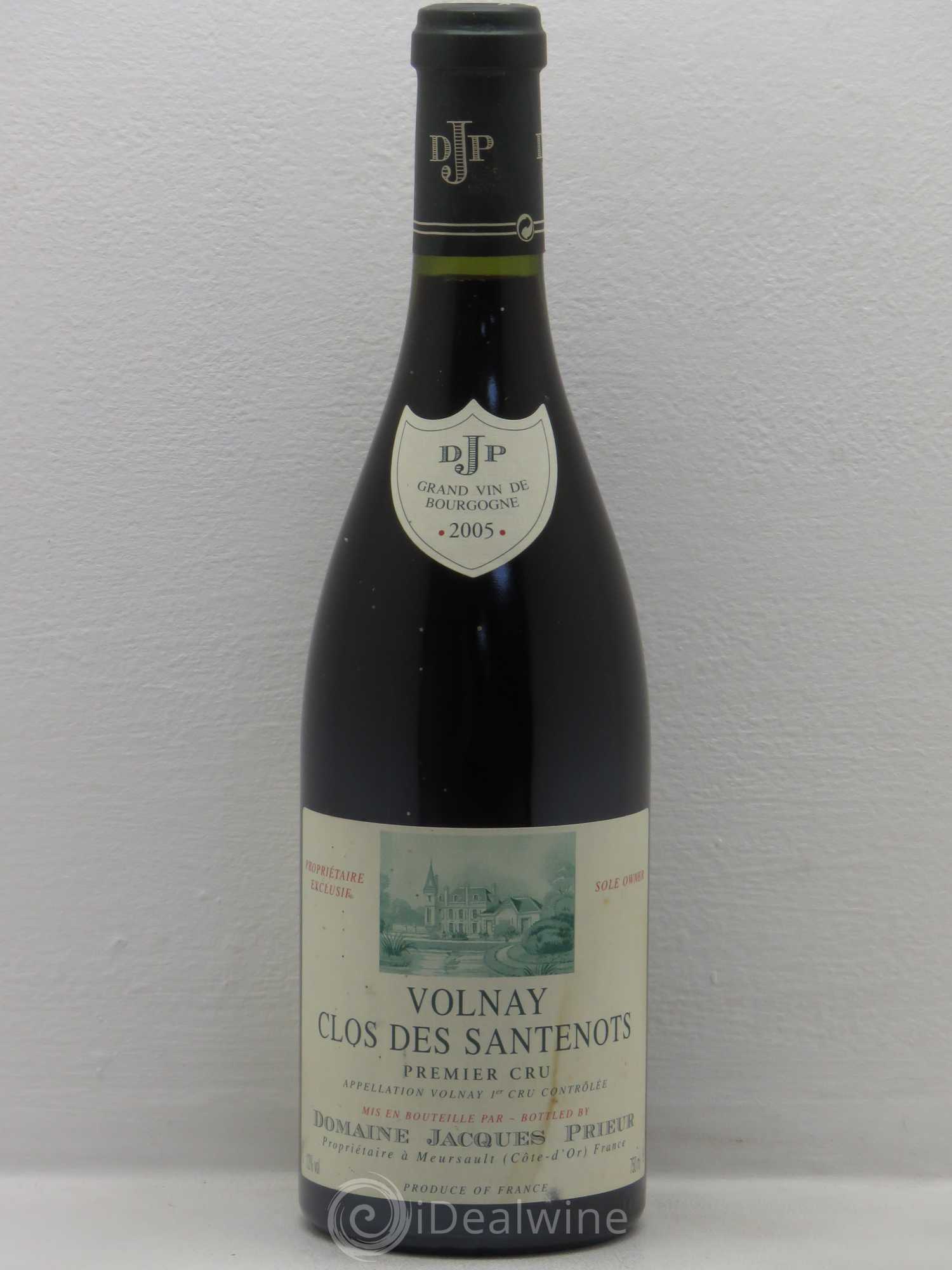 Volnay 1er Cru Santenots Jacques Prieur (Domaine) 2005 - Lot de 6 bouteilles - 0