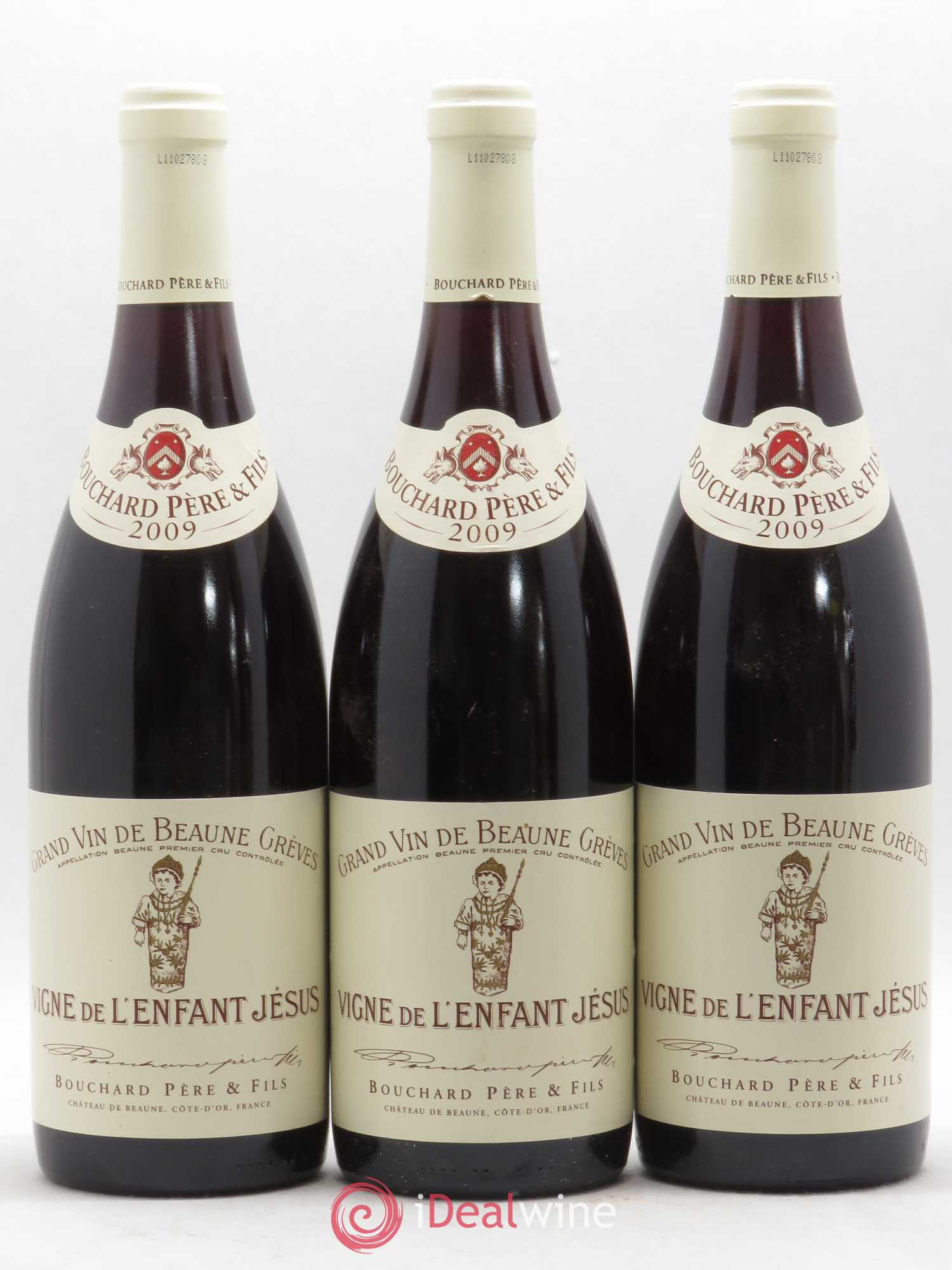 Beaune 1er Cru Grèves - Vigne de l'Enfant Jésus Bouchard Père & Fils 2009 - Lot de 6 bouteilles - 1