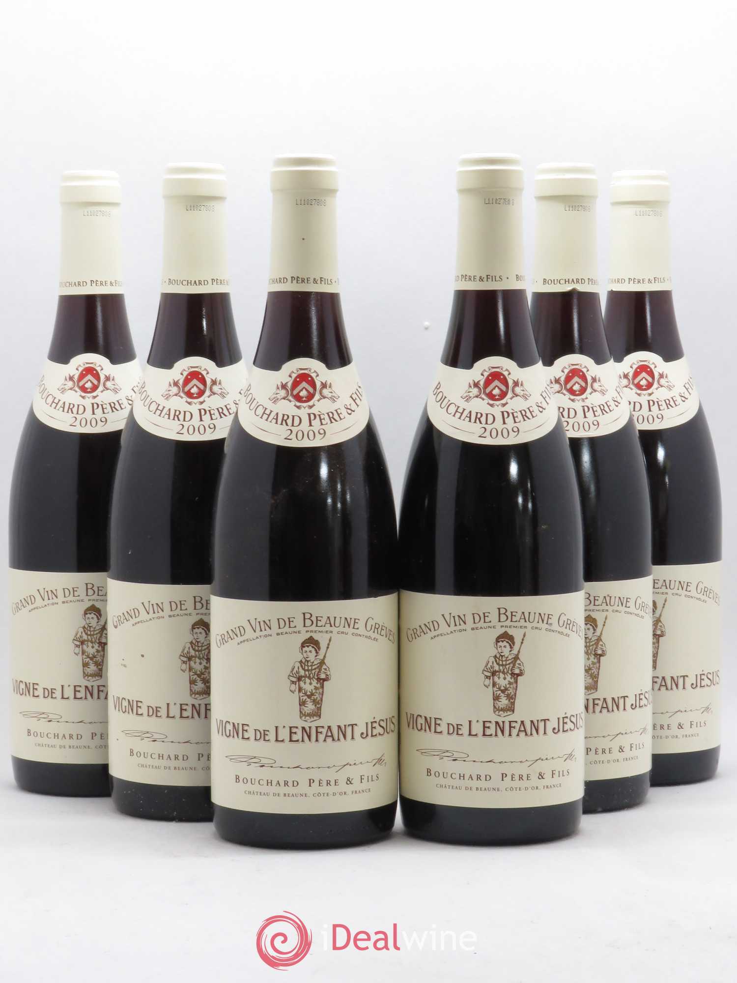 Beaune 1er Cru Grèves - Vigne de l'Enfant Jésus Bouchard Père & Fils 2009 - Lot de 6 bouteilles - 0