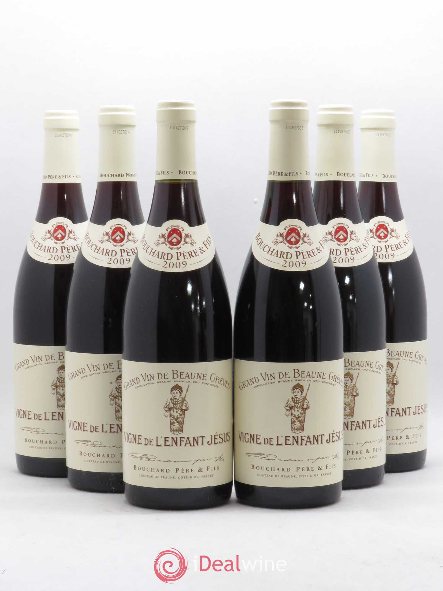 Beaune 1er Cru Grèves - Vigne de l'Enfant Jésus Bouchard Père & Fils 2009 - Lot de 6 bouteilles - 0