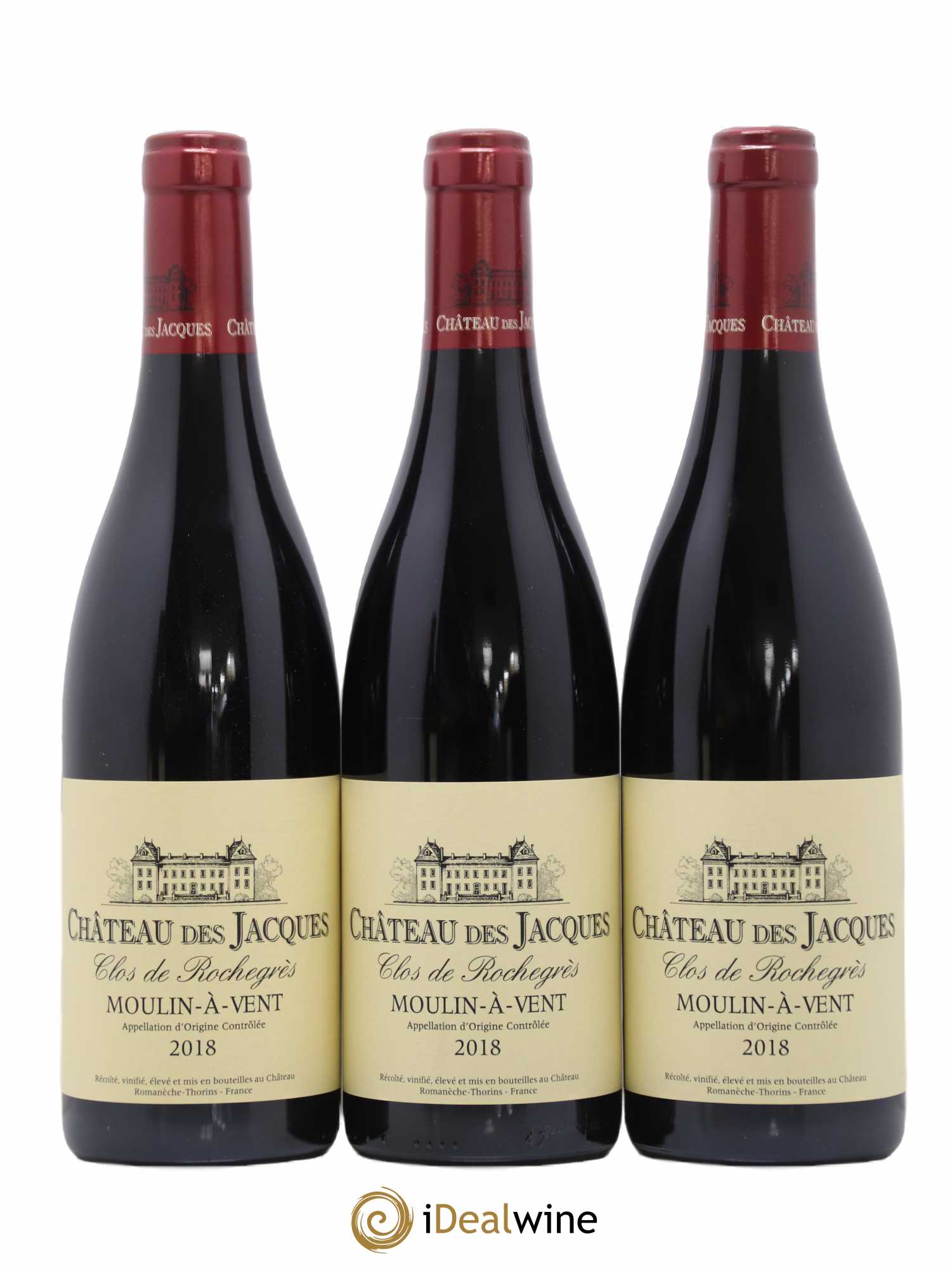 Moulin-à-Vent Clos de Rochegrès Château des Jacques 2018 - Lot de 6 bouteilles - 2