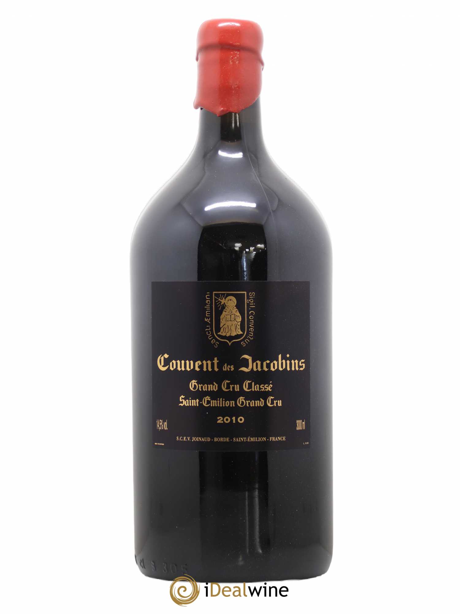 Château Couvent des Jacobins Grand Cru Classé 2010 - Lot de 1 double magnum - 0