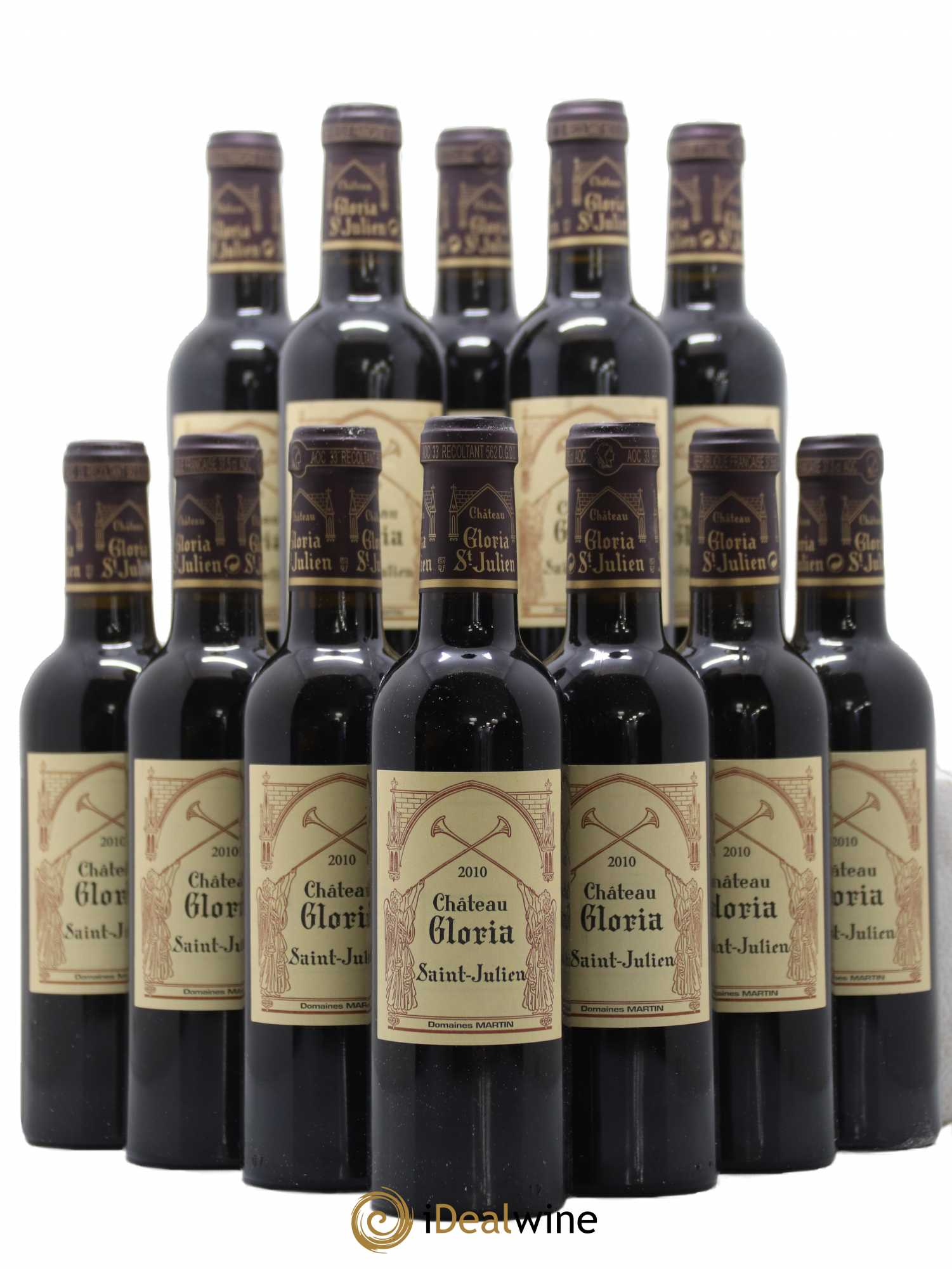 Château Gloria 2010 - Lot de 12 demi bouteilles - 0