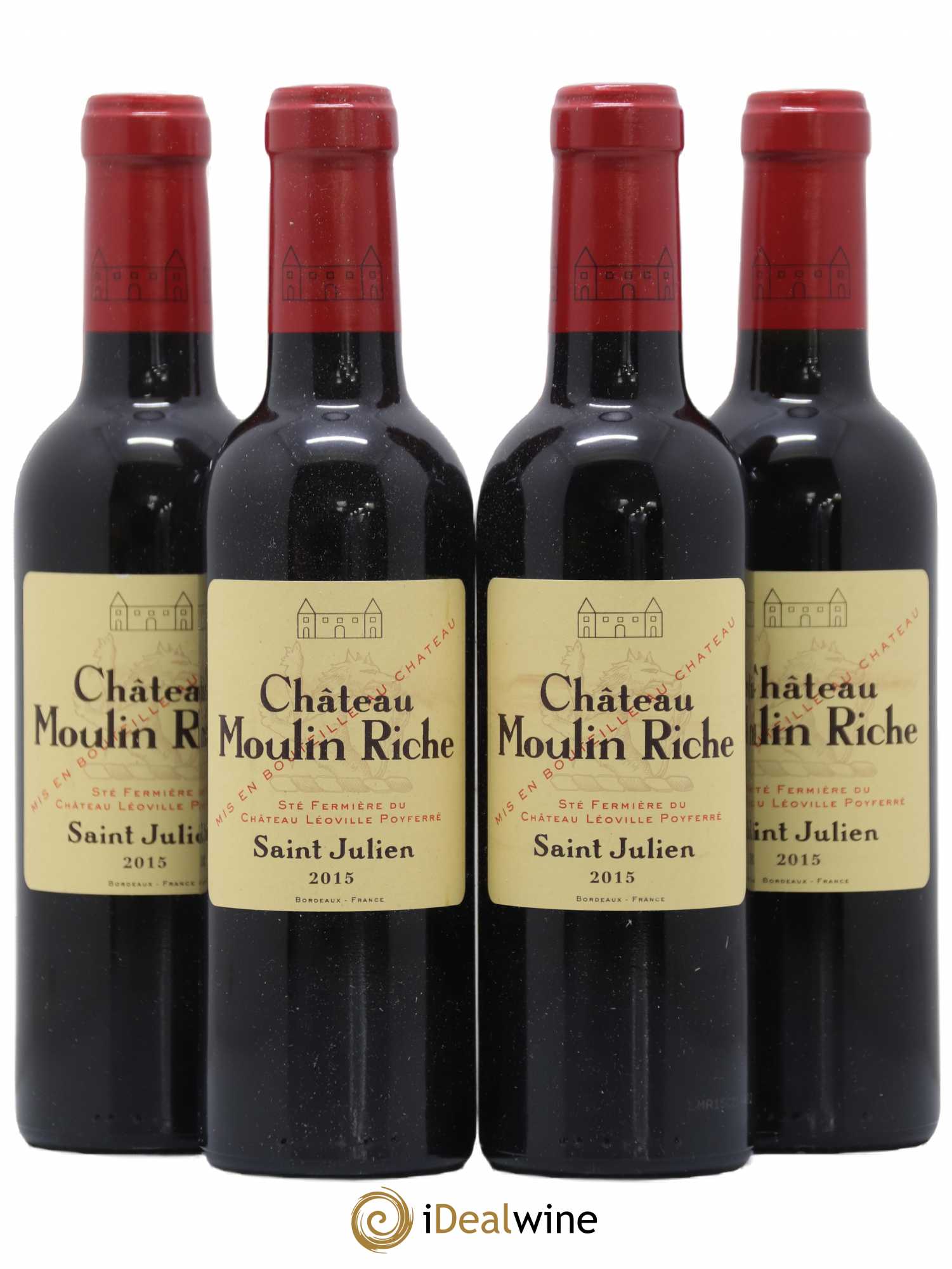 Château Moulin Riche 2015 - Lot de 4 demi bouteilles - 0