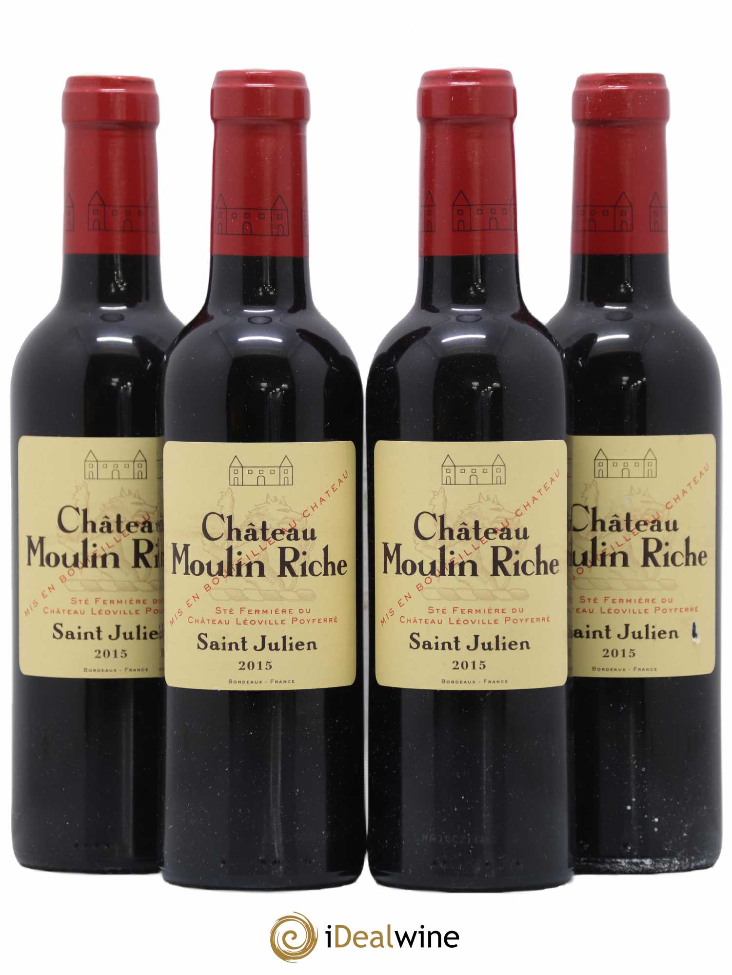 Château Moulin Riche 2015 - Lot de 4 demi bouteilles - 0