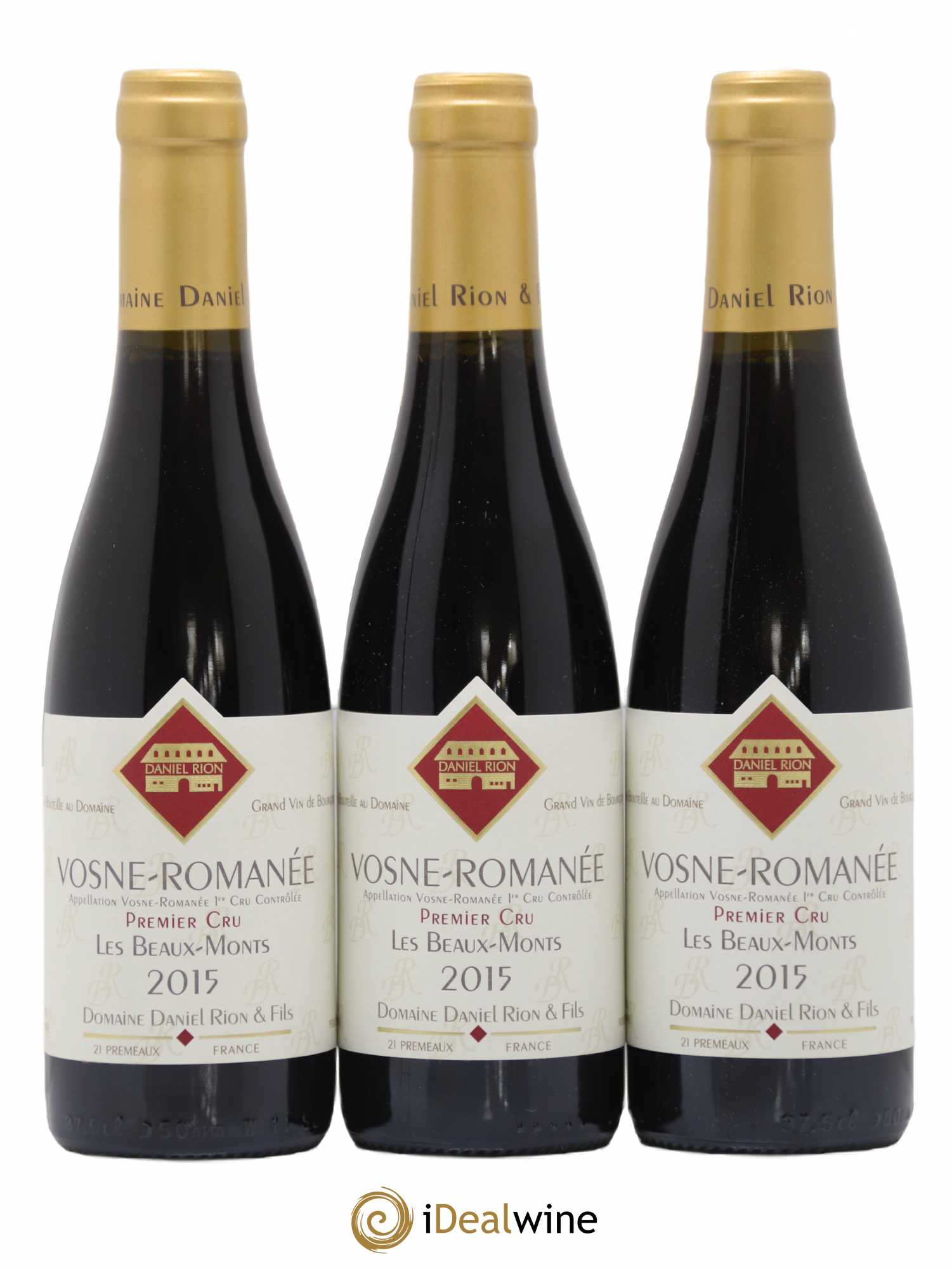 Vosne-Romanée 1er Cru Les Beaux Monts Daniel Rion 2015 - Lot de 12 demi bouteilles - 1