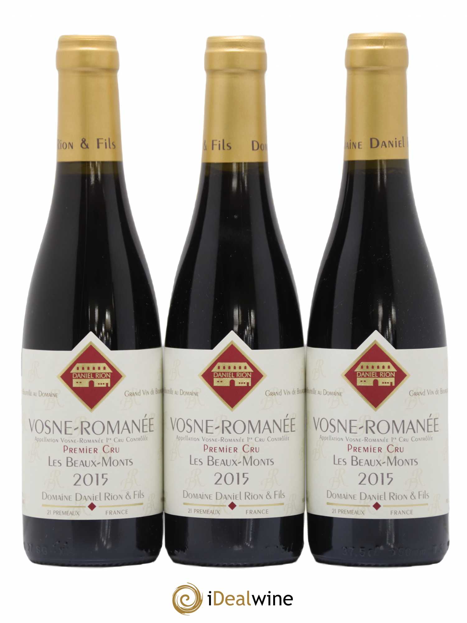 Vosne-Romanée 1er Cru Les Beaux Monts Daniel Rion 2015 - Lot de 12 demi bouteilles - 2