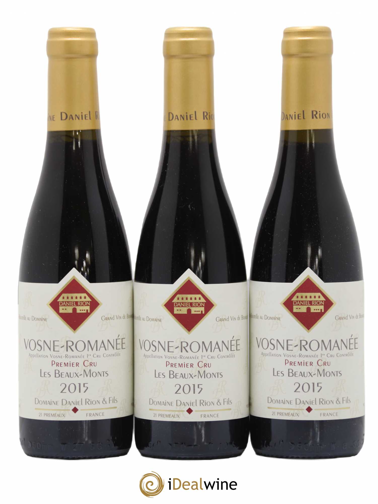 Vosne-Romanée 1er Cru Les Beaux Monts Daniel Rion 2015 - Lot de 12 demi bouteilles - 3