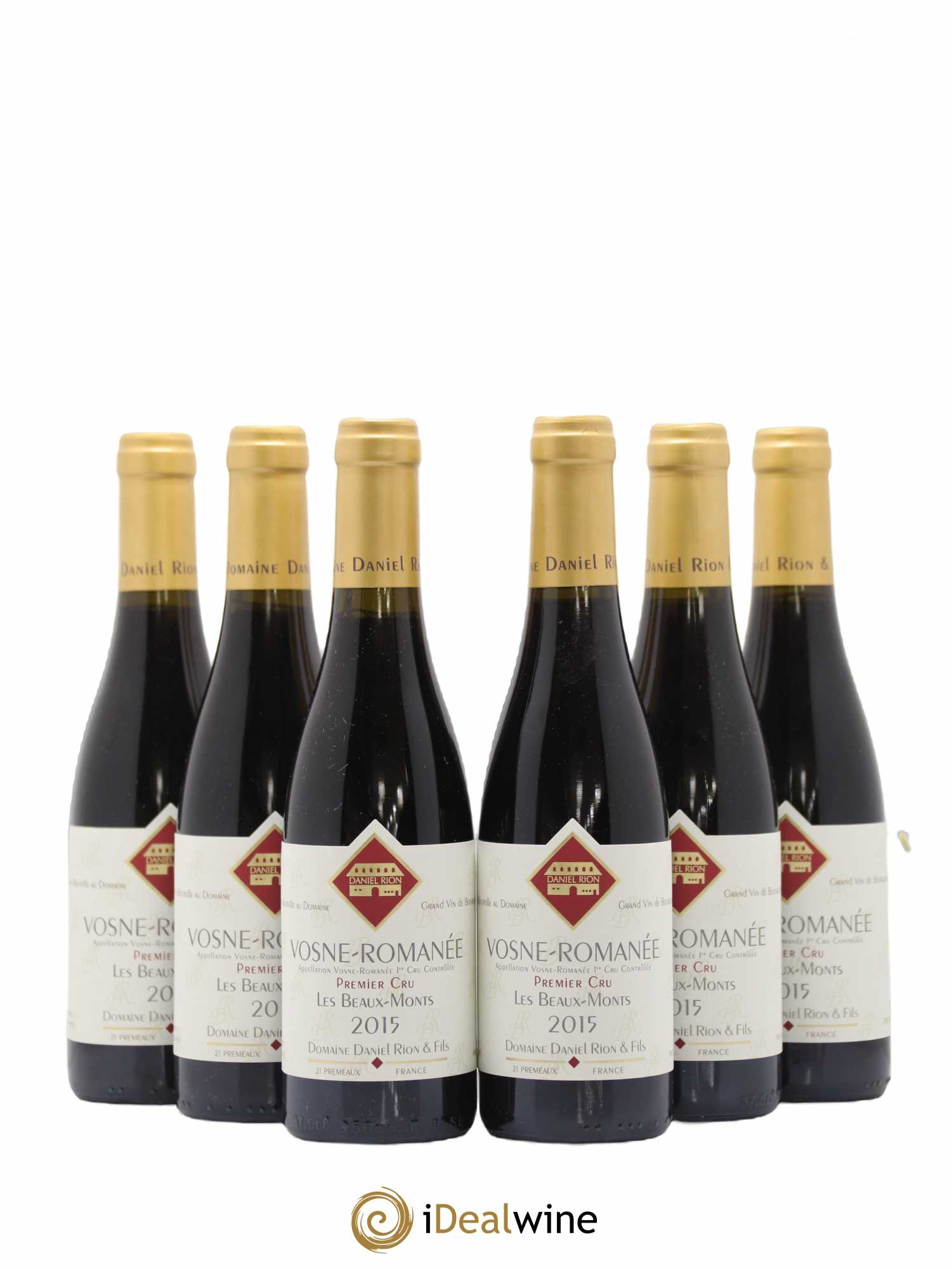 Vosne-Romanée 1er Cru Les Beaux Monts Daniel Rion 2015 - Lot de 6 demi bouteilles - 0