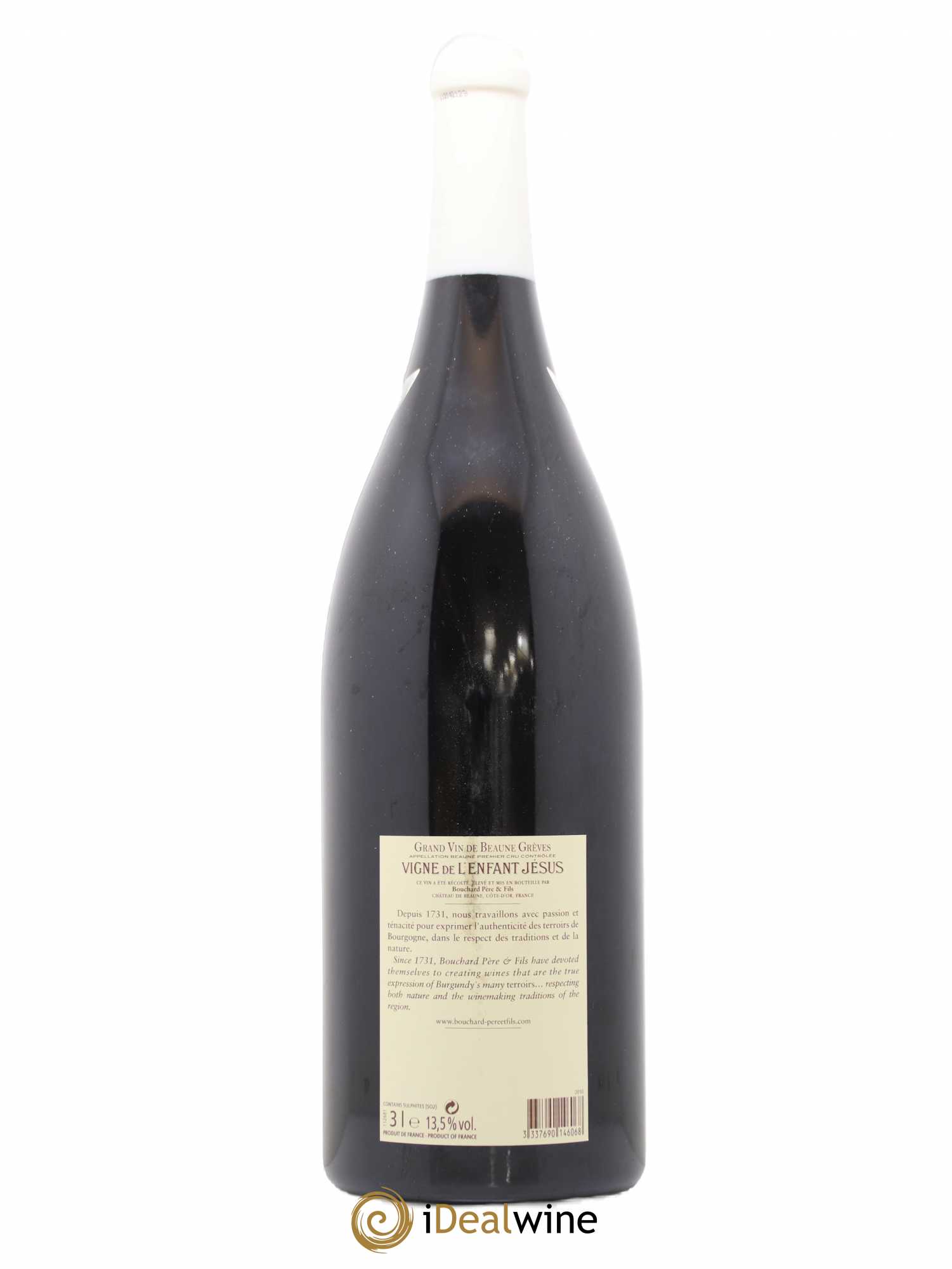 Beaune 1er Cru Grèves - Vigne de l'Enfant Jésus Bouchard Père & Fils 2010 - Lot de 1 double magnum - 1