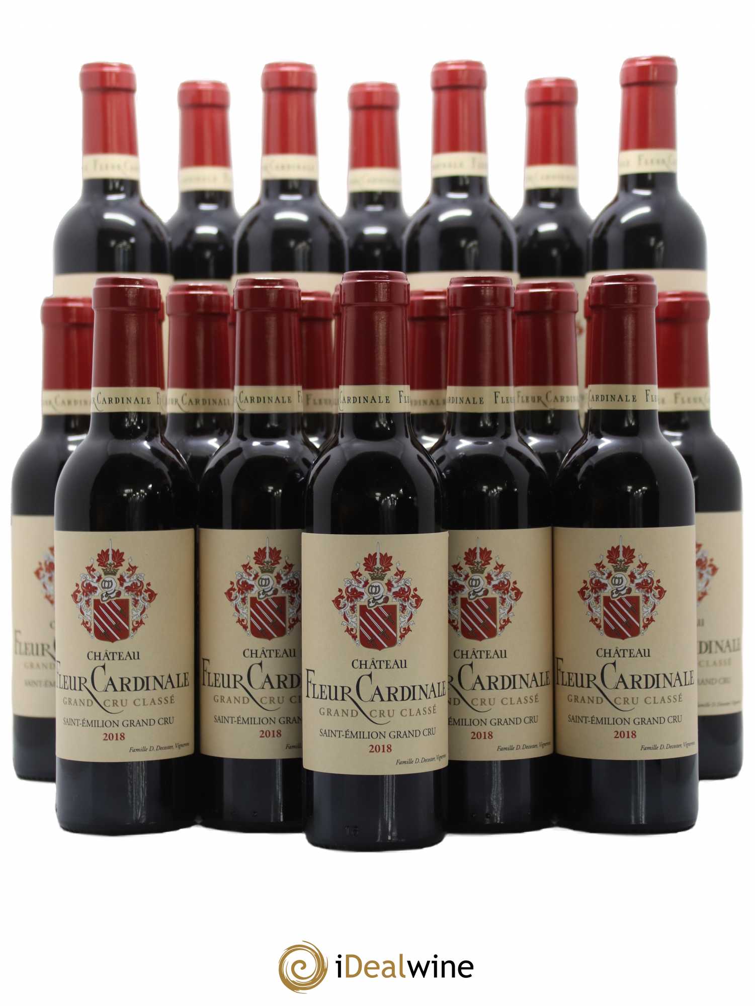 Château Fleur Cardinale Grand Cru Classé 2018 - Lot de 24 demi bouteilles - 0