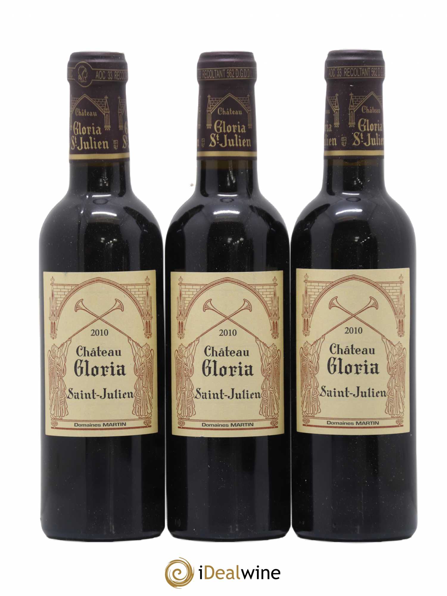 Château Gloria 2010 - Lot de 6 demi bouteilles - 2