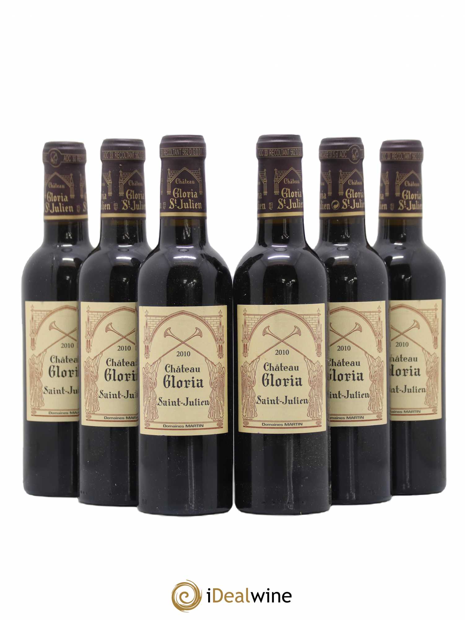 Château Gloria 2010 - Lot de 6 demi bouteilles - 0