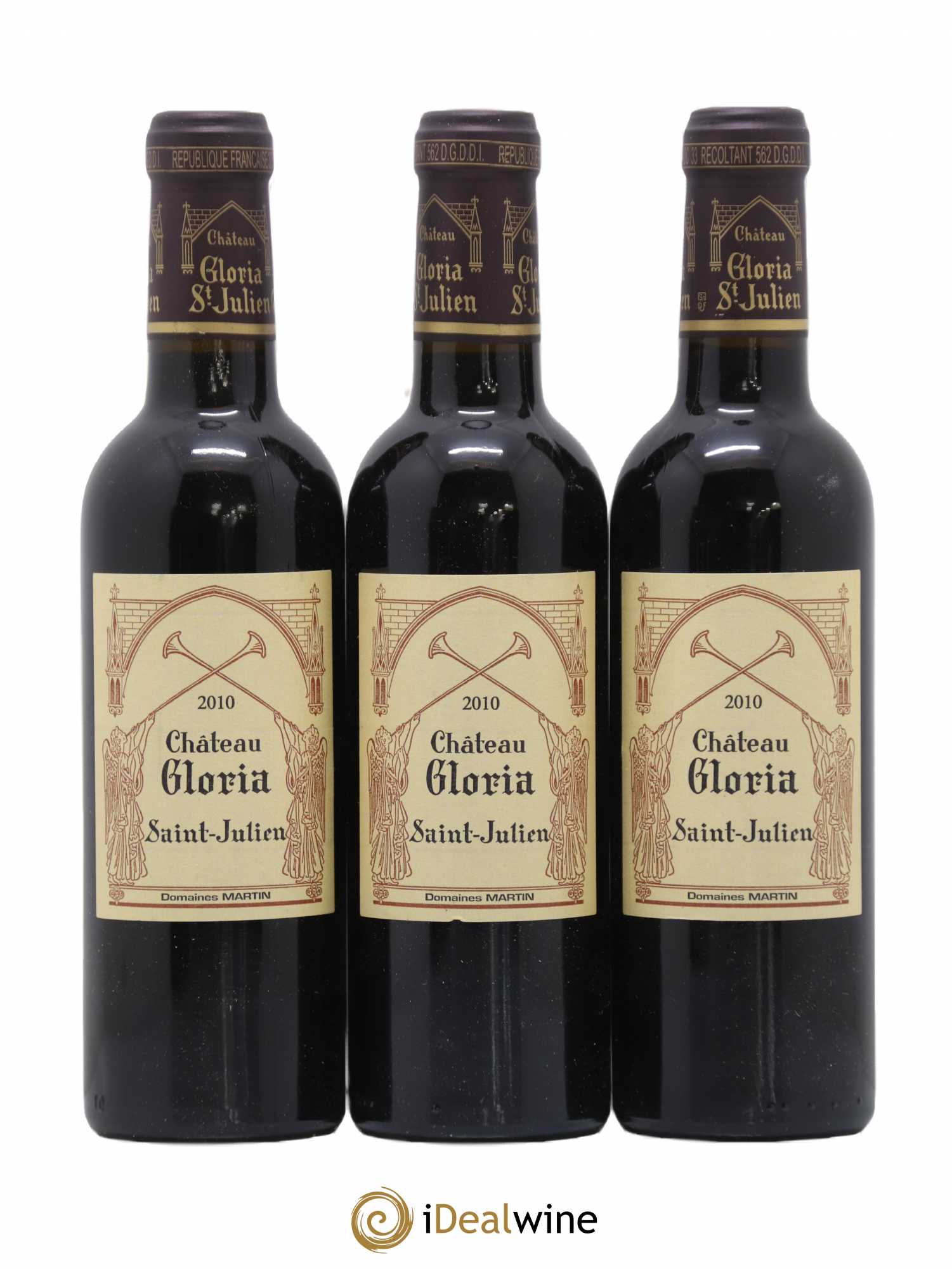 Château Gloria 2010 - Lot de 6 demi bouteilles - 2