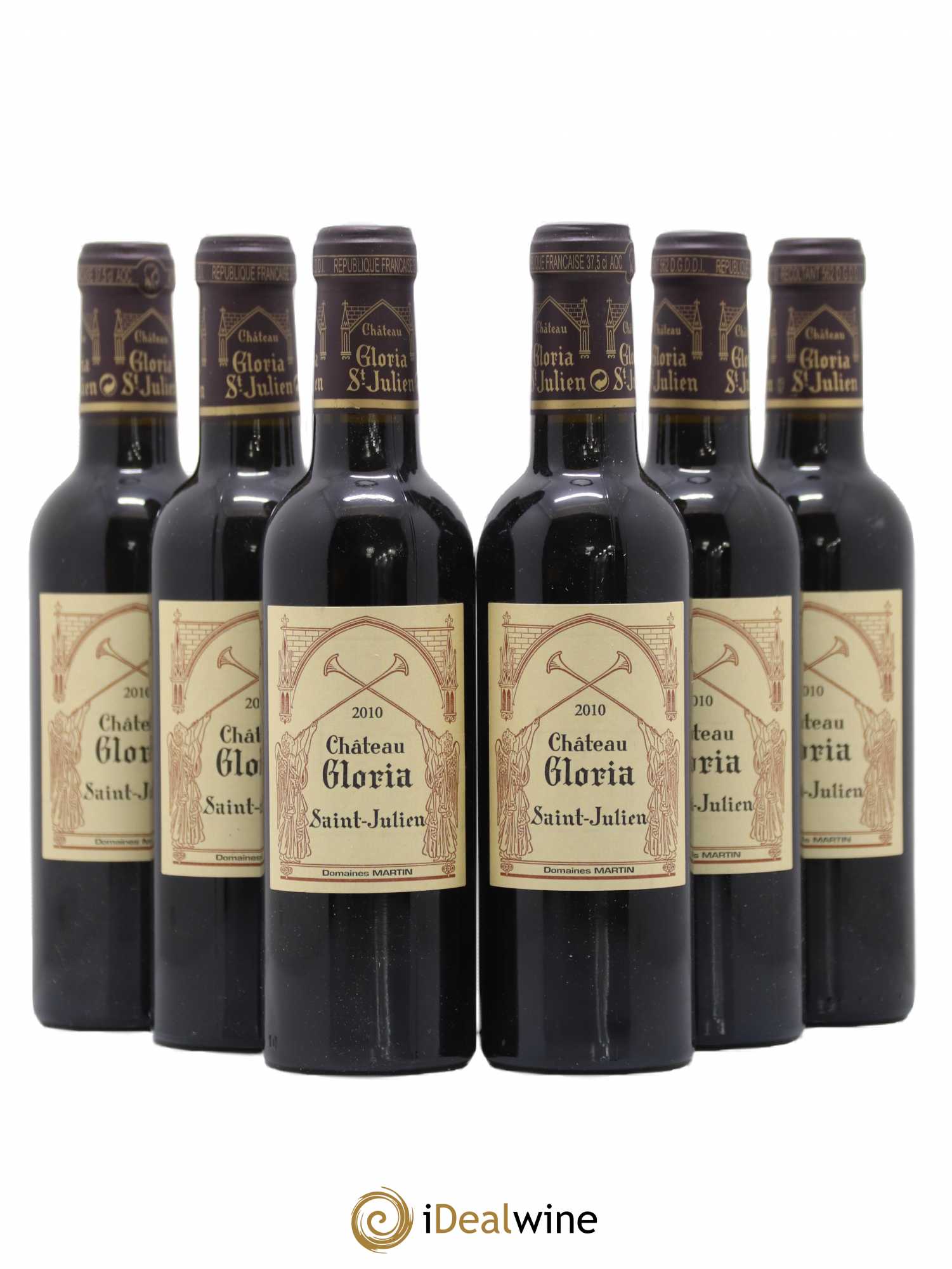 Château Gloria 2010 - Lot de 6 demi bouteilles - 0