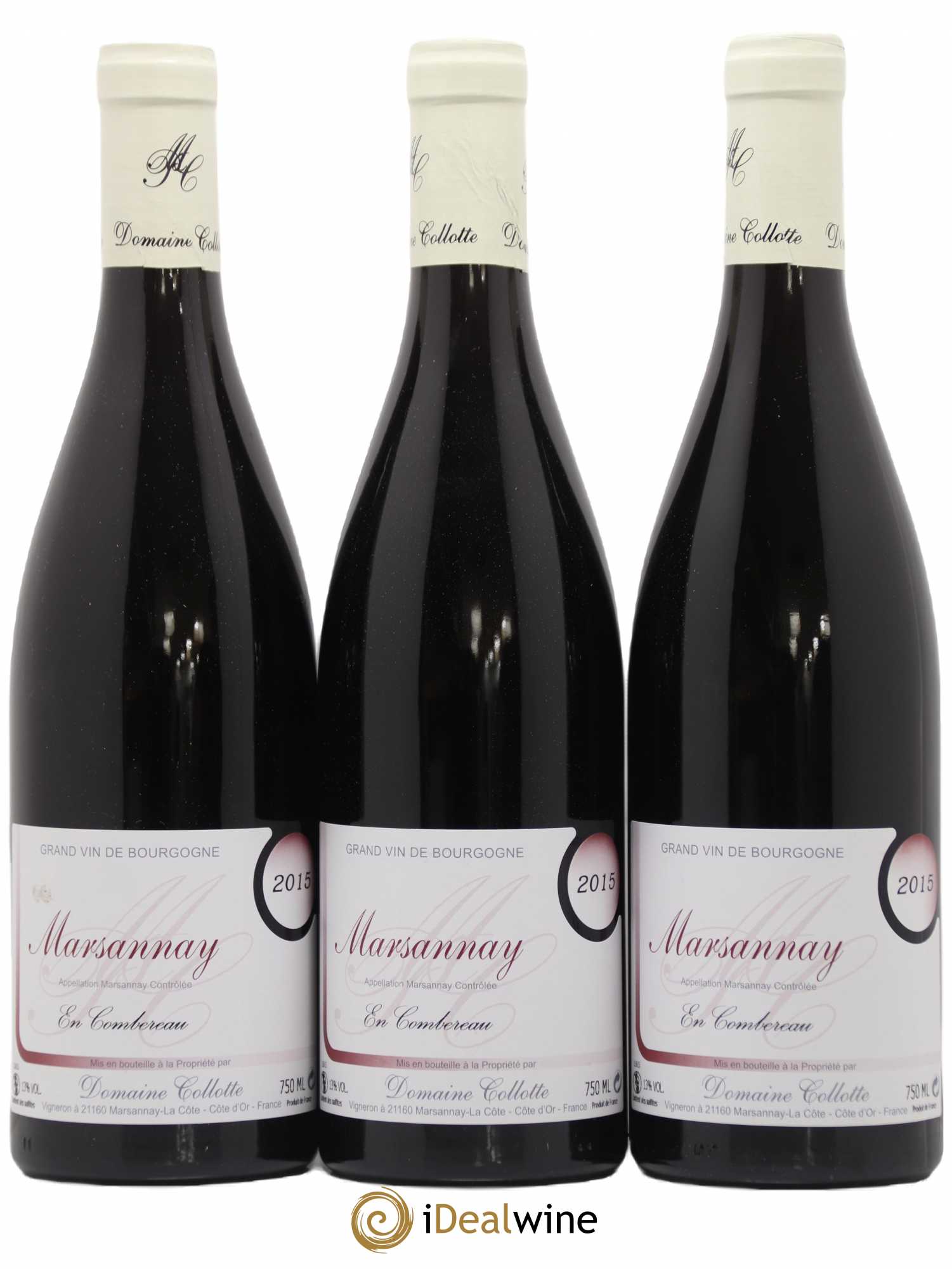 Marsannay Combereau Collotte 2015 - Lot de 3 bouteilles - 0