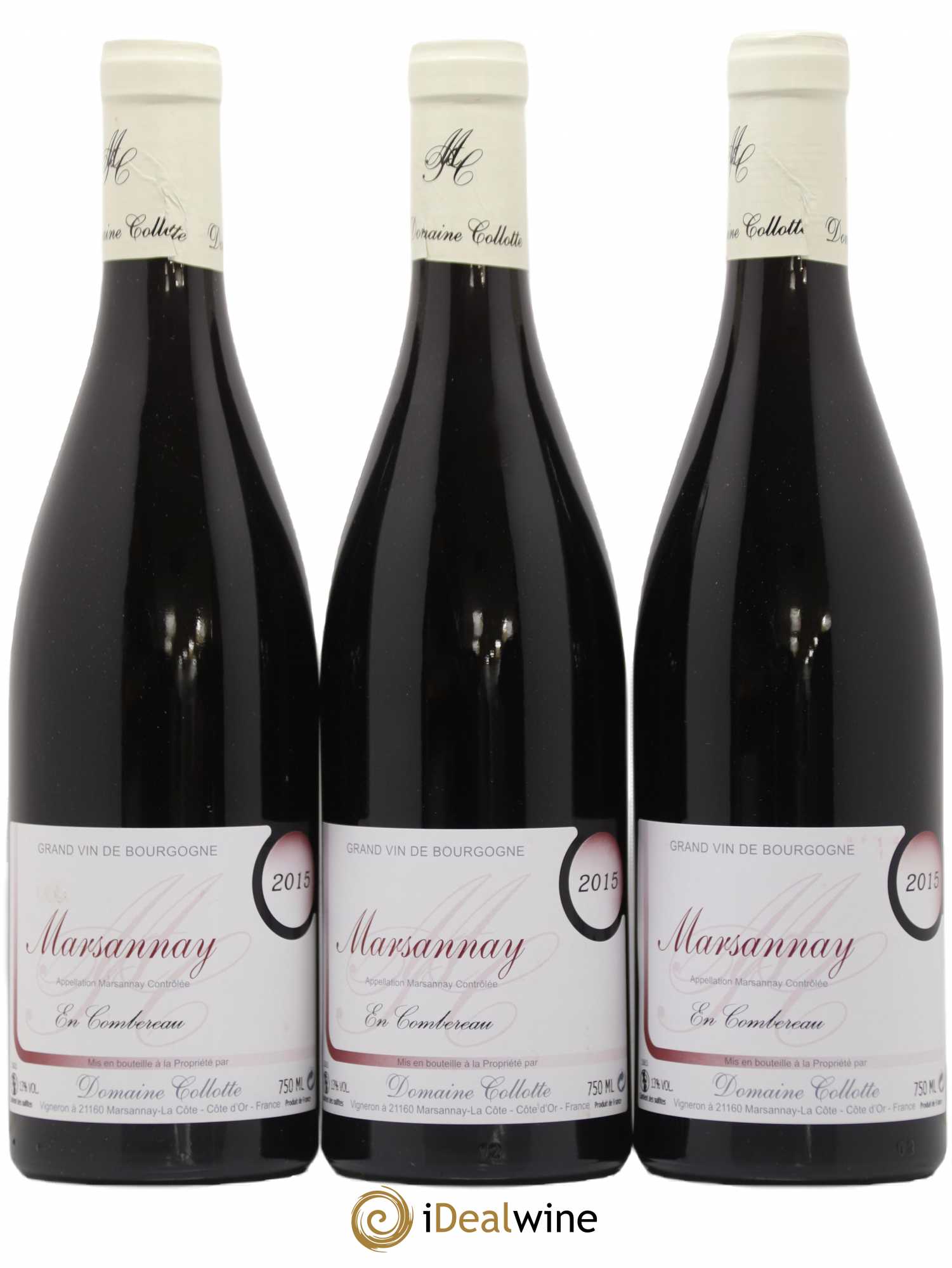 Marsannay Combereau Collotte 2015 - Lot de 3 bouteilles - 0